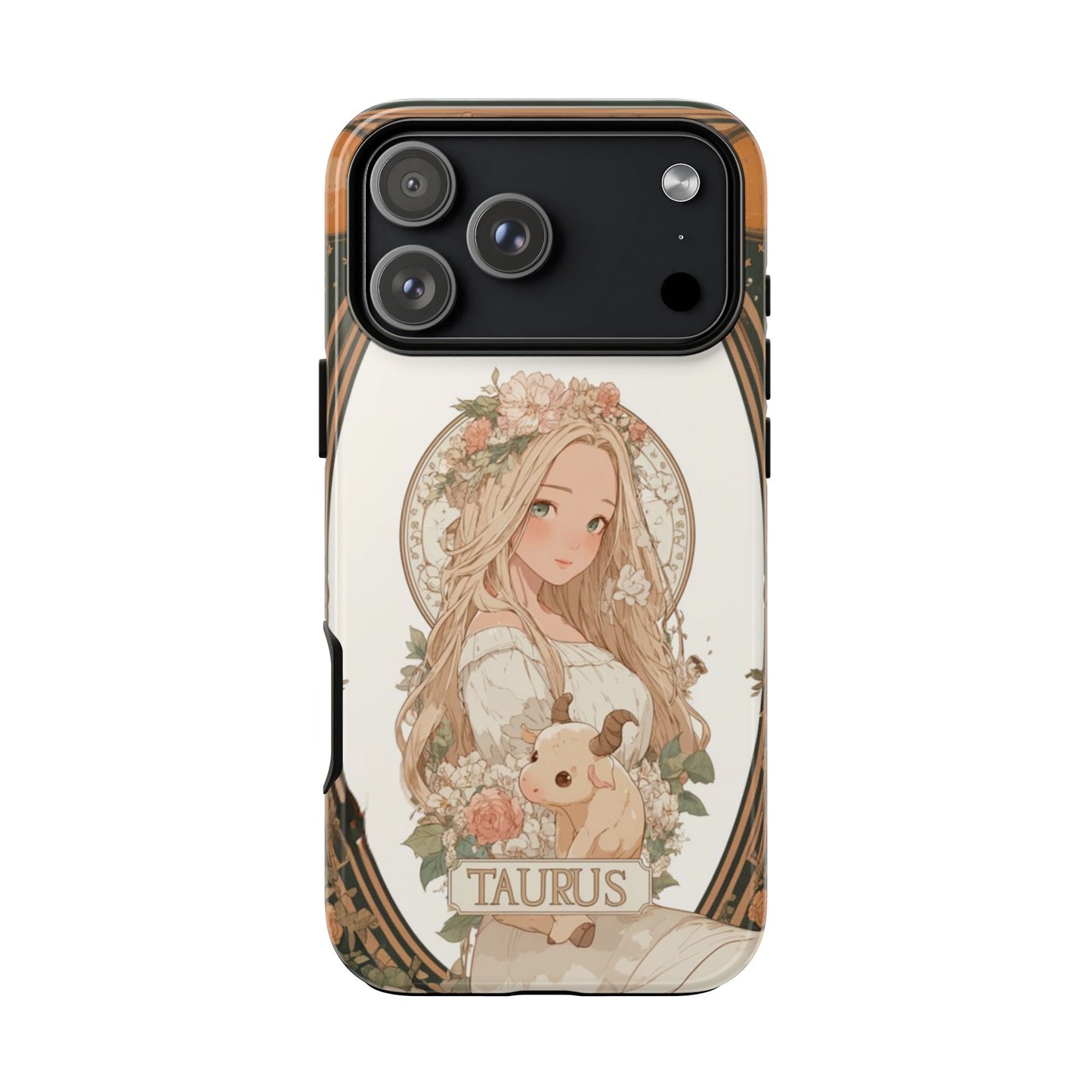Taurus Floral Maiden - Tough iPhone Case