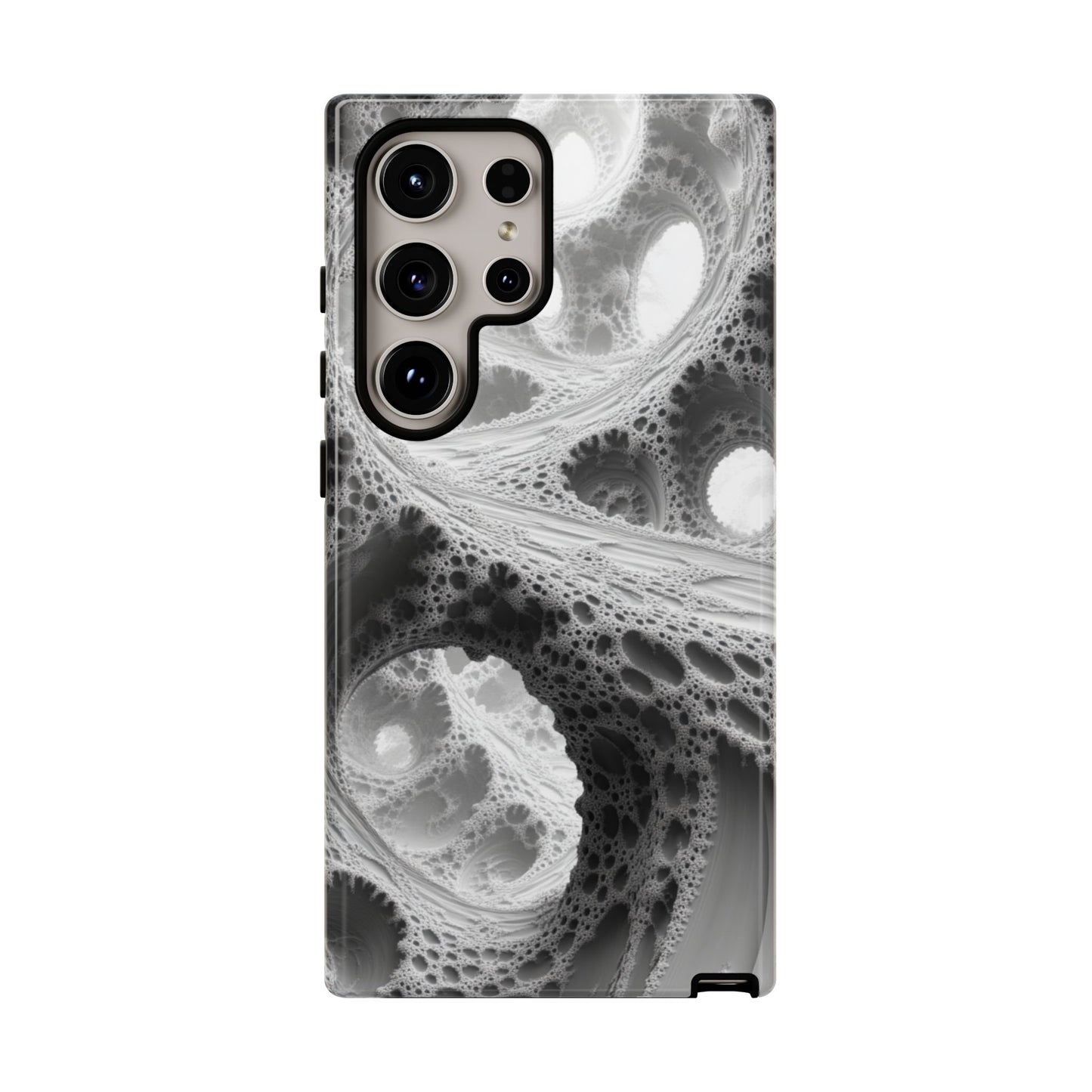 Monochrome Fractal – Tough Samsung Galaxy Case