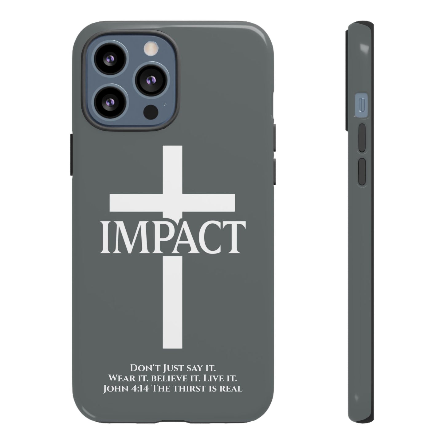 Impact Gray- Tough iPhone Case