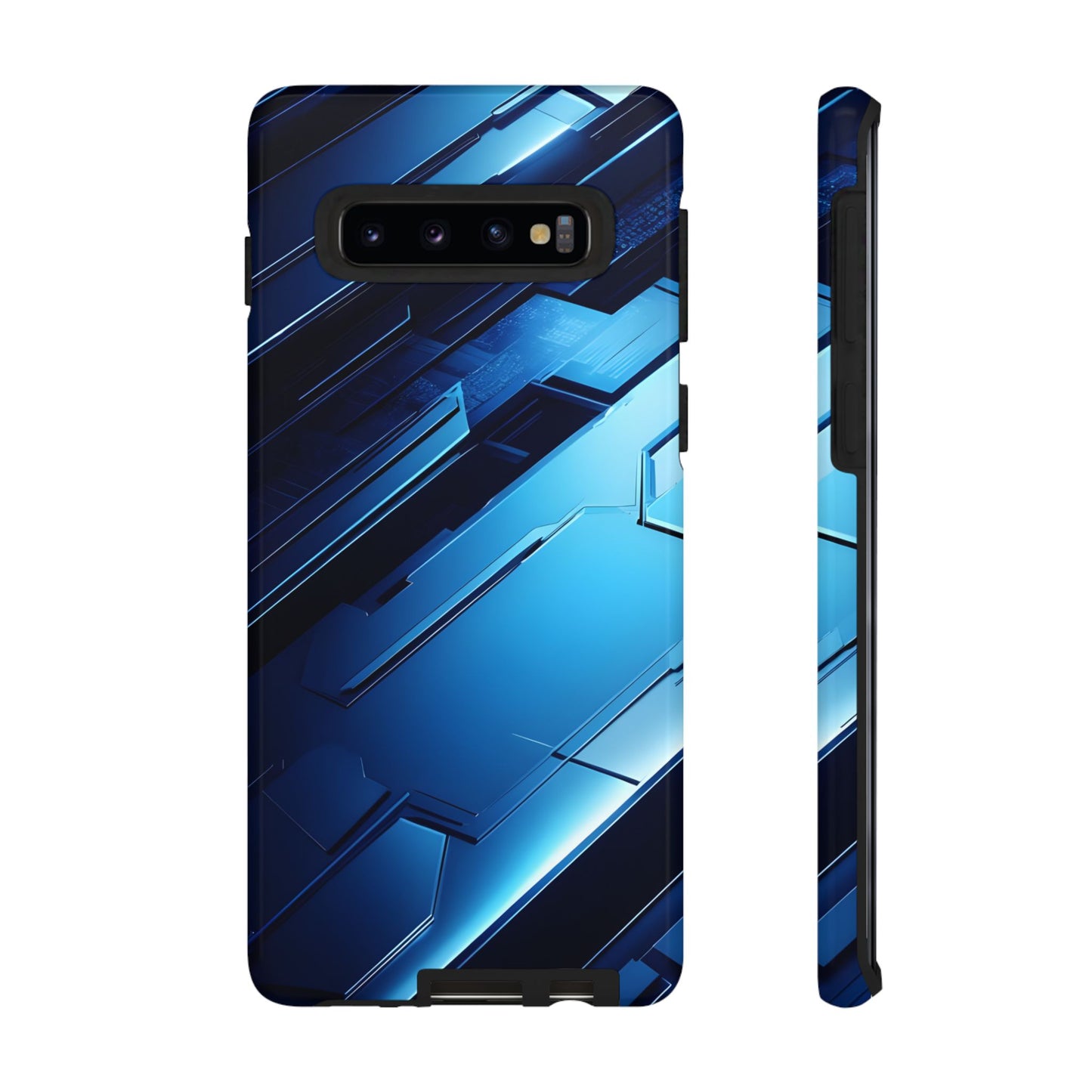 Blue Tech Matrix - Tough Samsung Galaxy Case