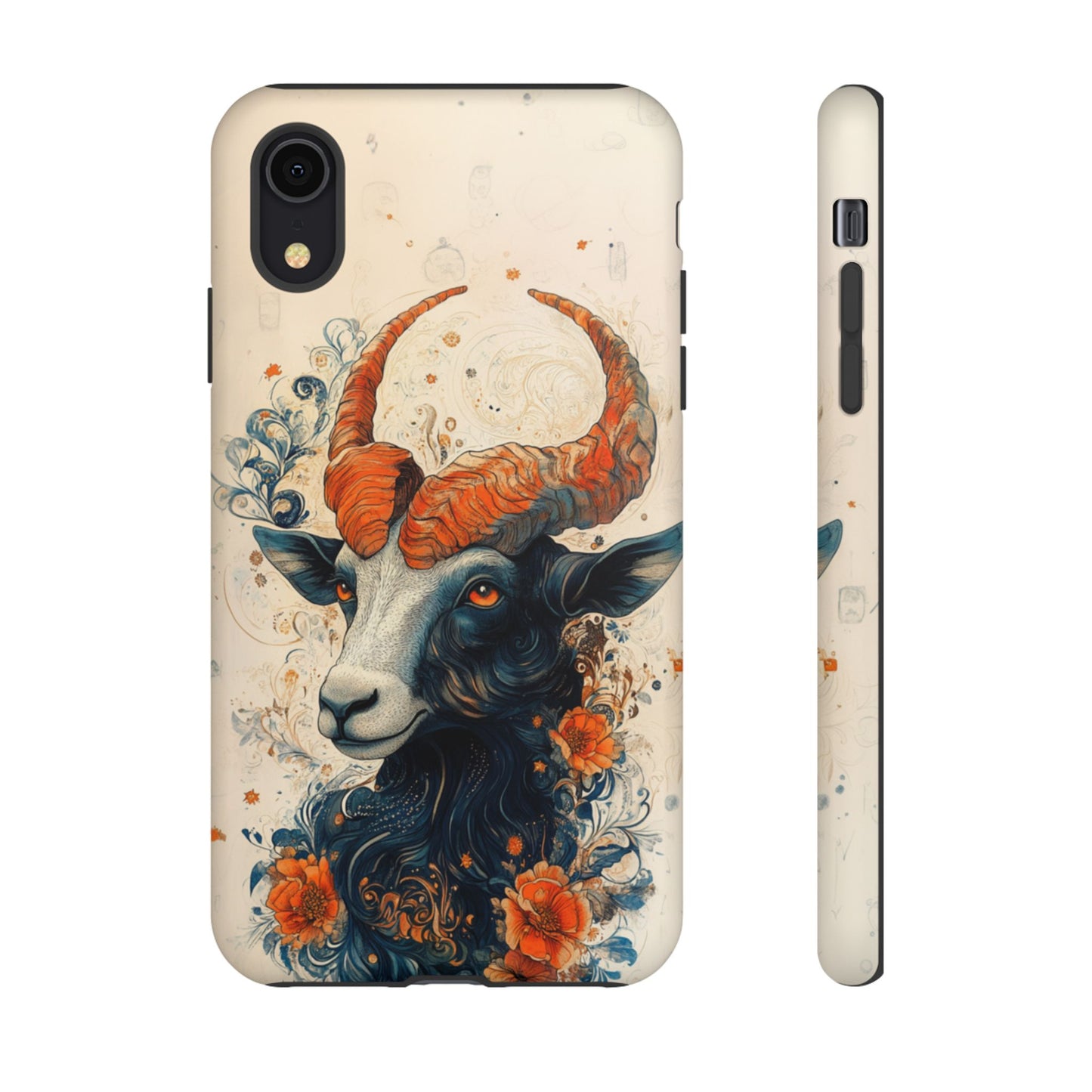 Capricorn Zodiac Artistic Floral Phone Case – iPhone, Google Pixel, Samsung Galaxy