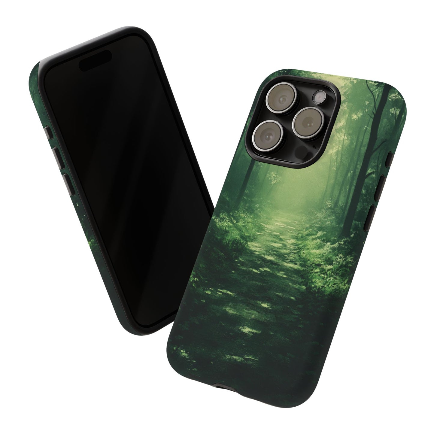 Emerald Mist Forest Path - Tough iPhone Case