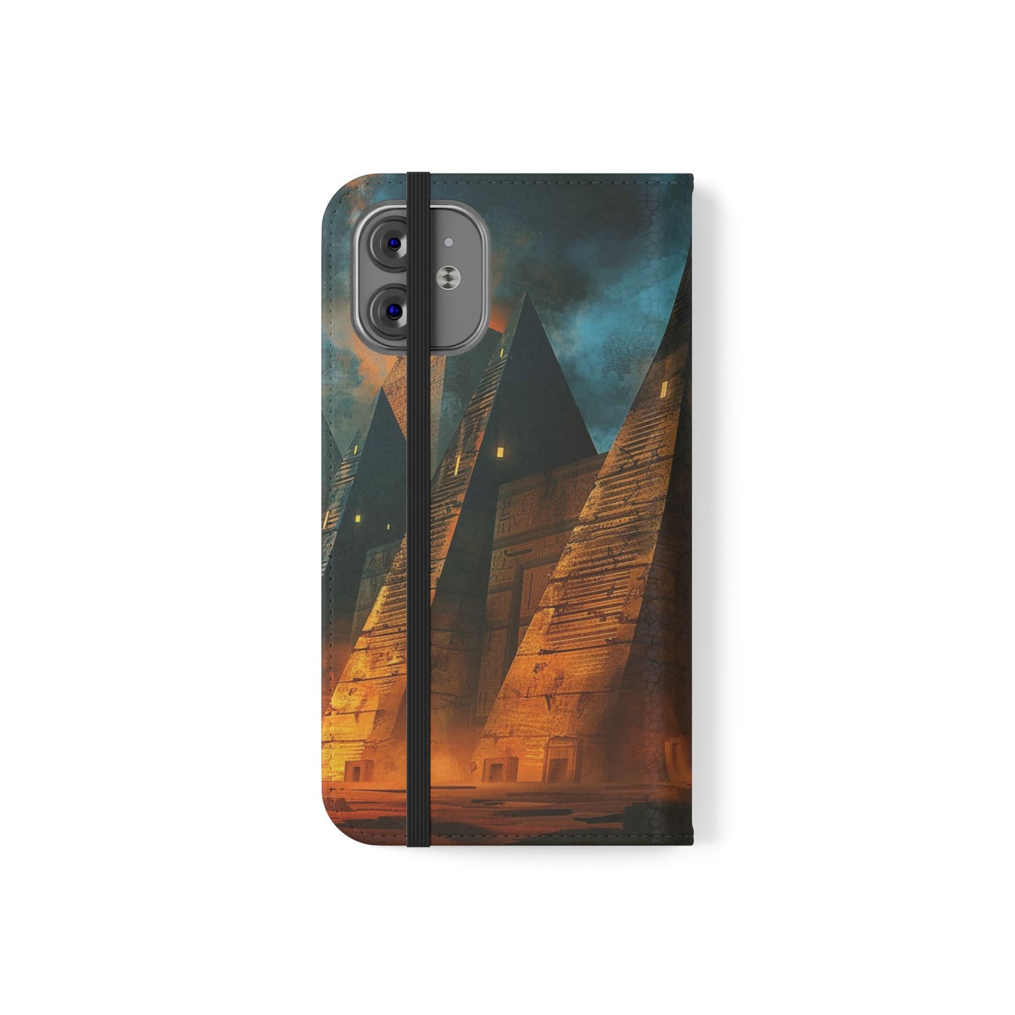 Ancient Egyptian Pyramids Sunset - Wallet Flip Case