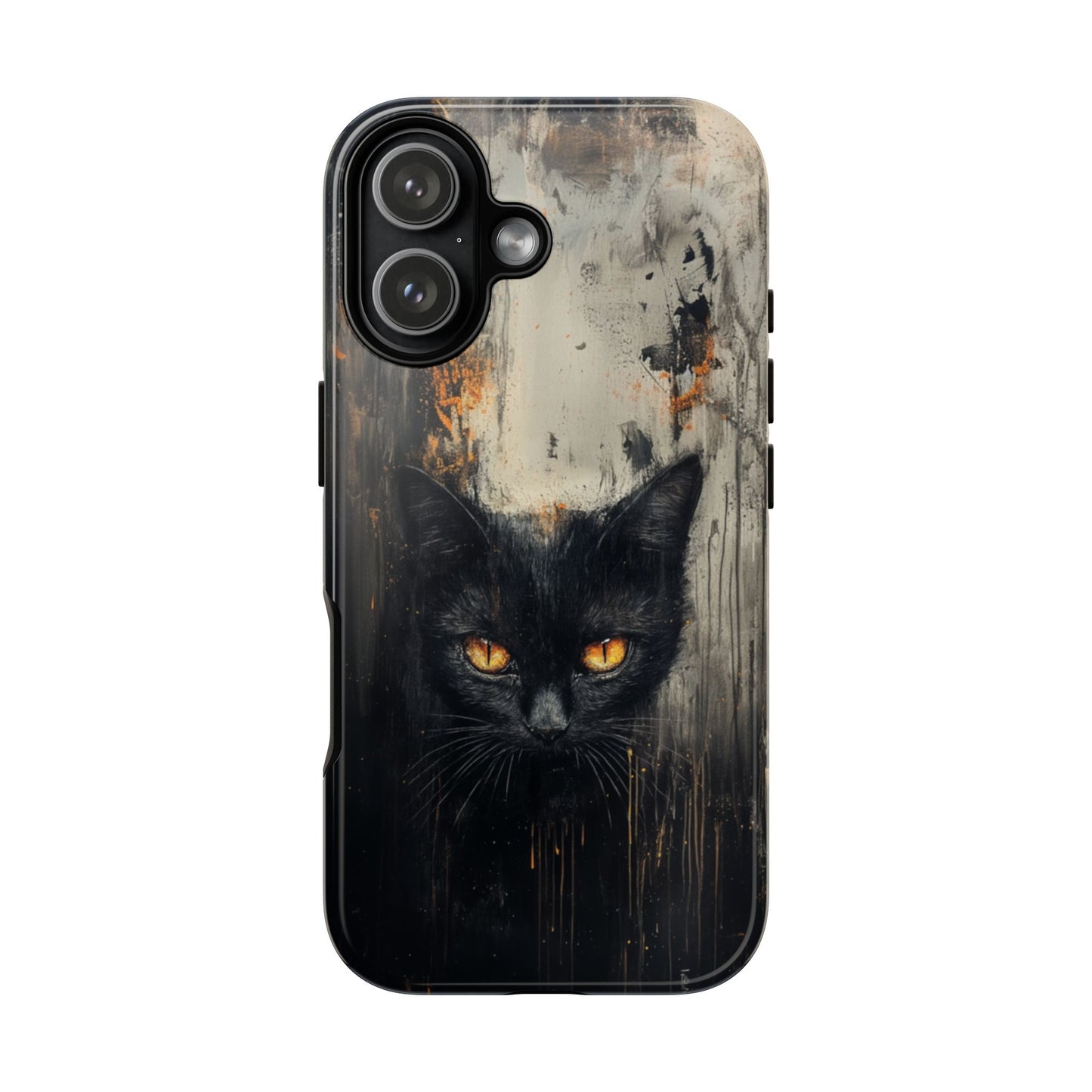 Black Cat Shadow Gaze - Tough iPhone Case
