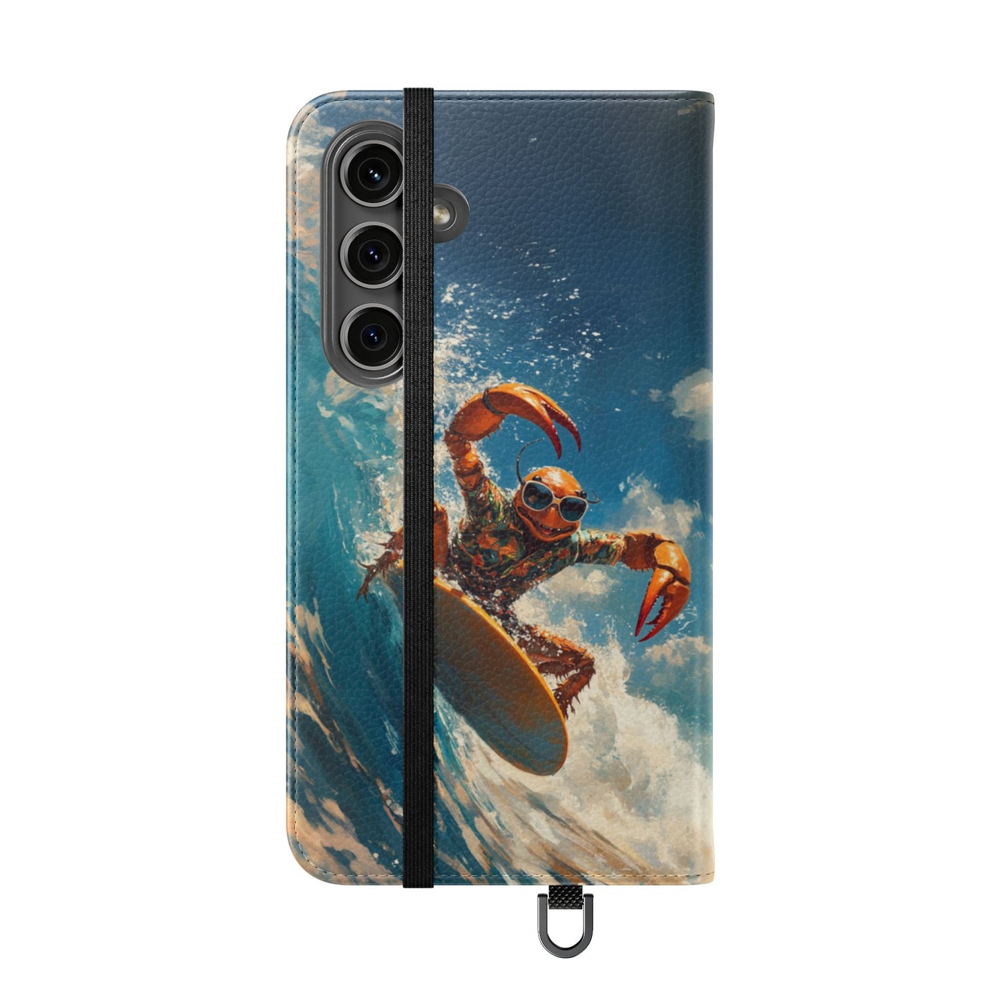 Surfing Crab - Wallet Flip Case