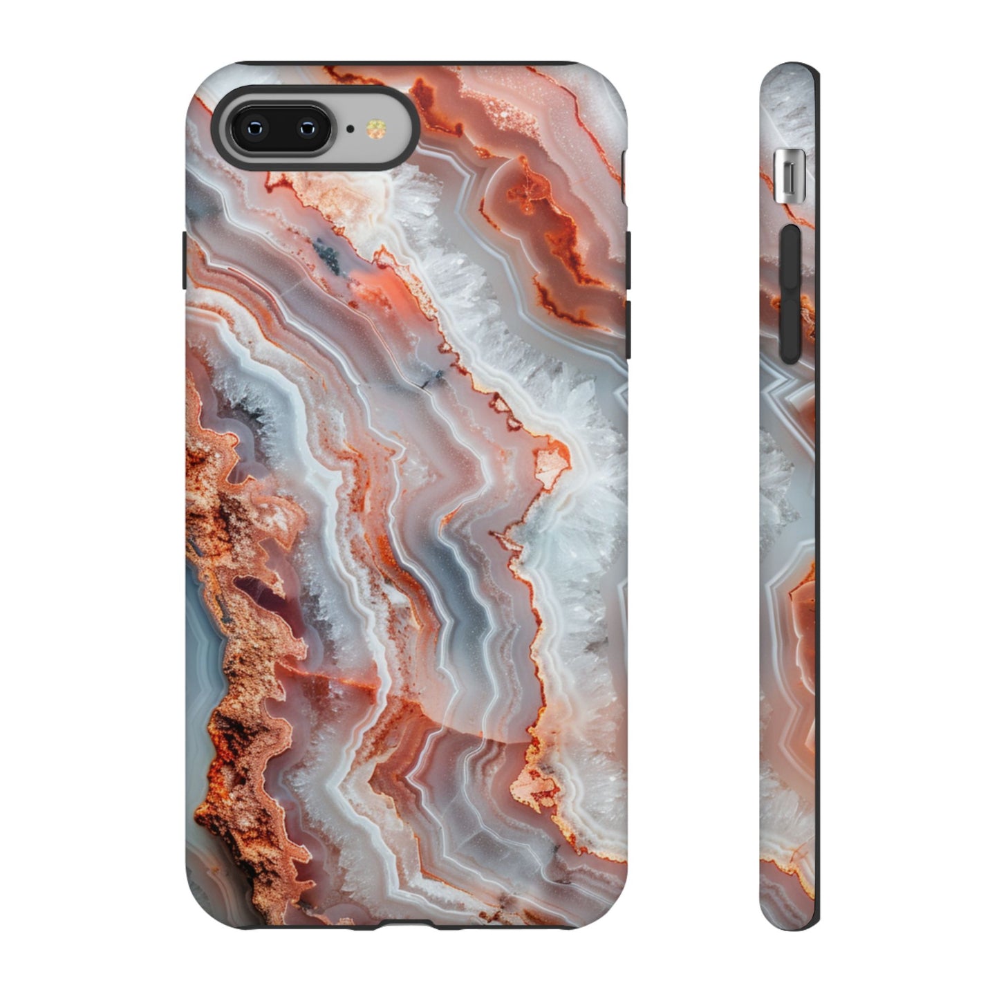 Rose Agate Currents – Tough iPhone Case