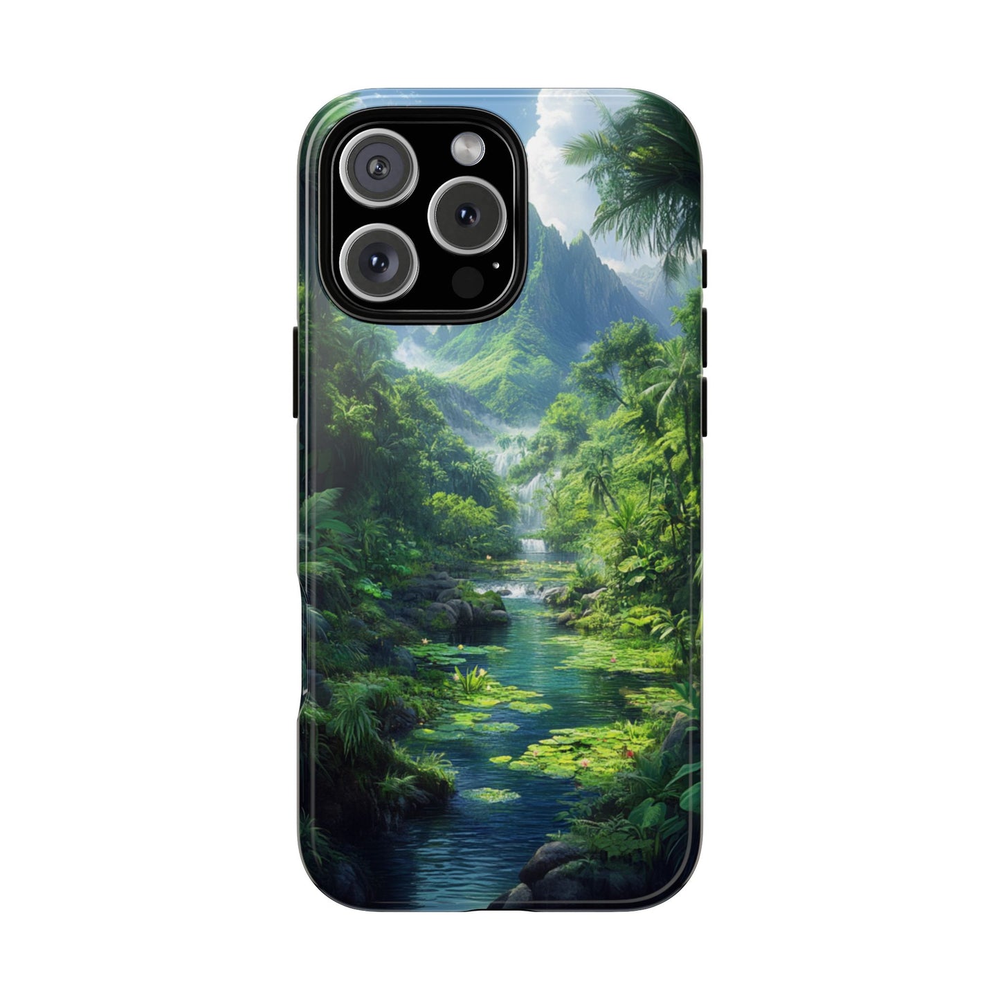 Verdant Jungle Cascade – Tough iPhone Case
