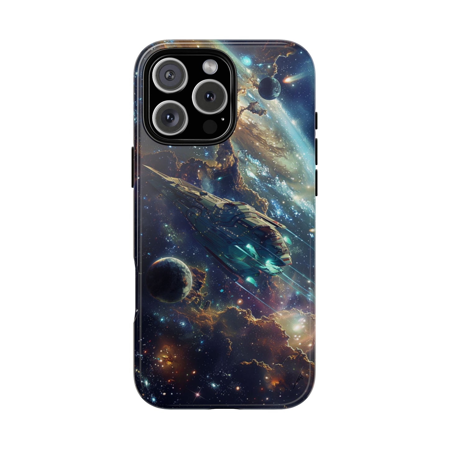 Galactic Voyage: Futuristic Spaceship - iPhone, Google Pixel, Samsung Galaxy