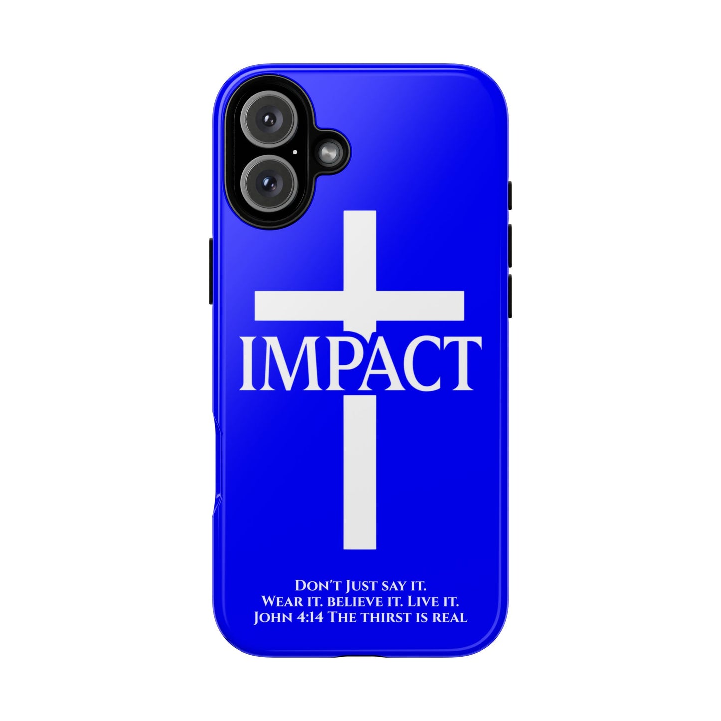 Impact Blue - Tough iPhone Case