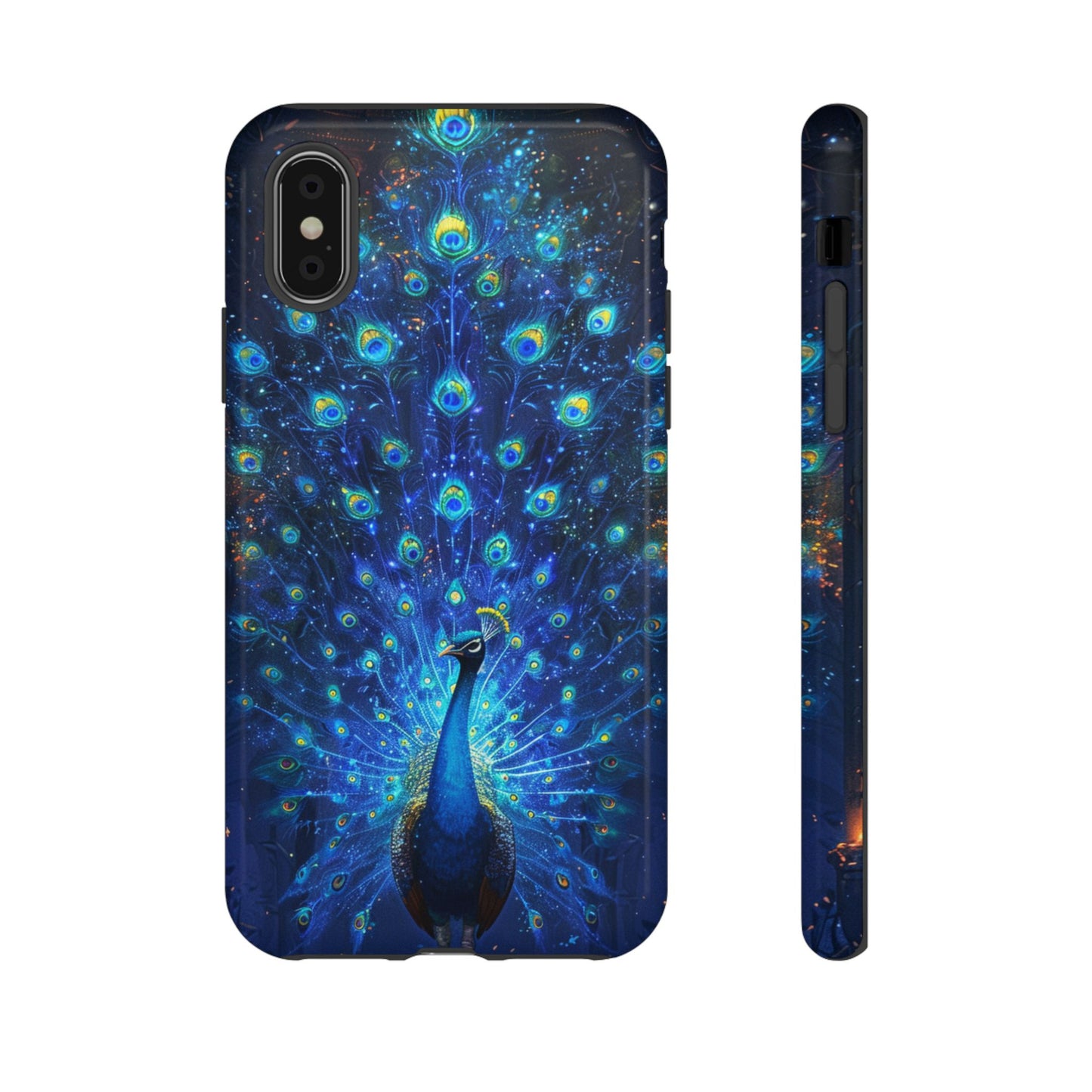 Starlit Peacock Majesty – Tough iPhone Case