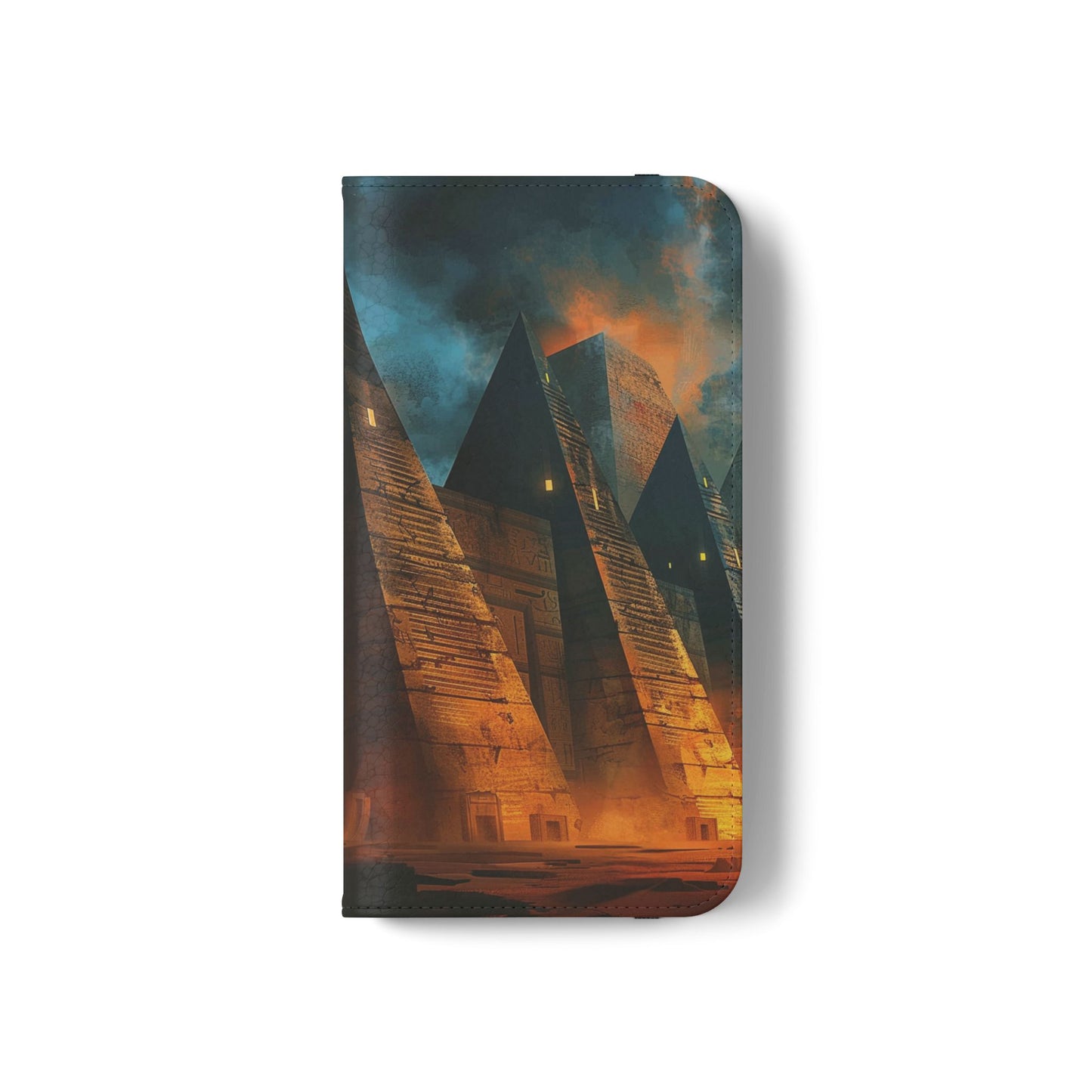 Ancient Egyptian Pyramids Sunset - Wallet Flip Case