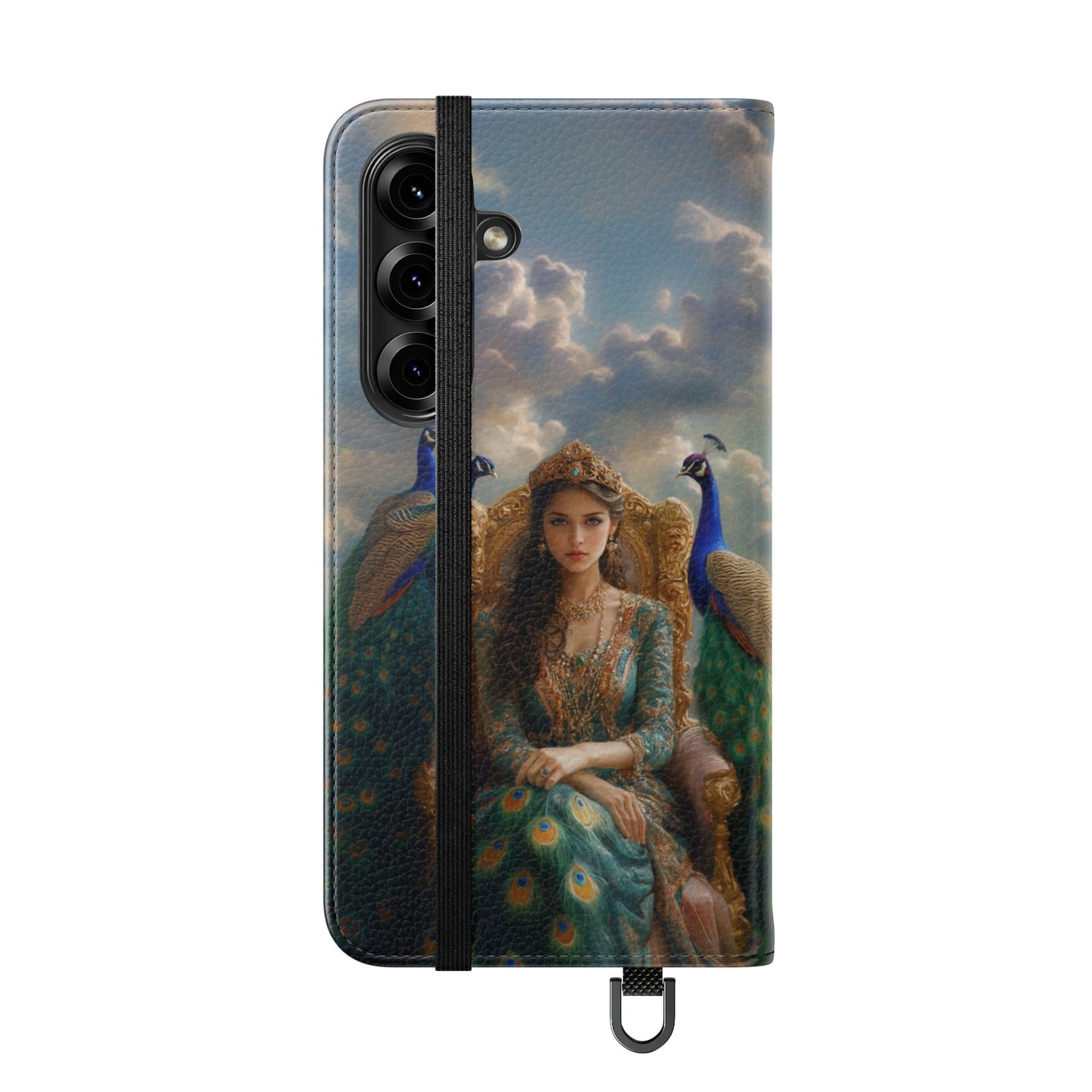 Hera Peacock Empress Golden Throne - Wallet Flip Case