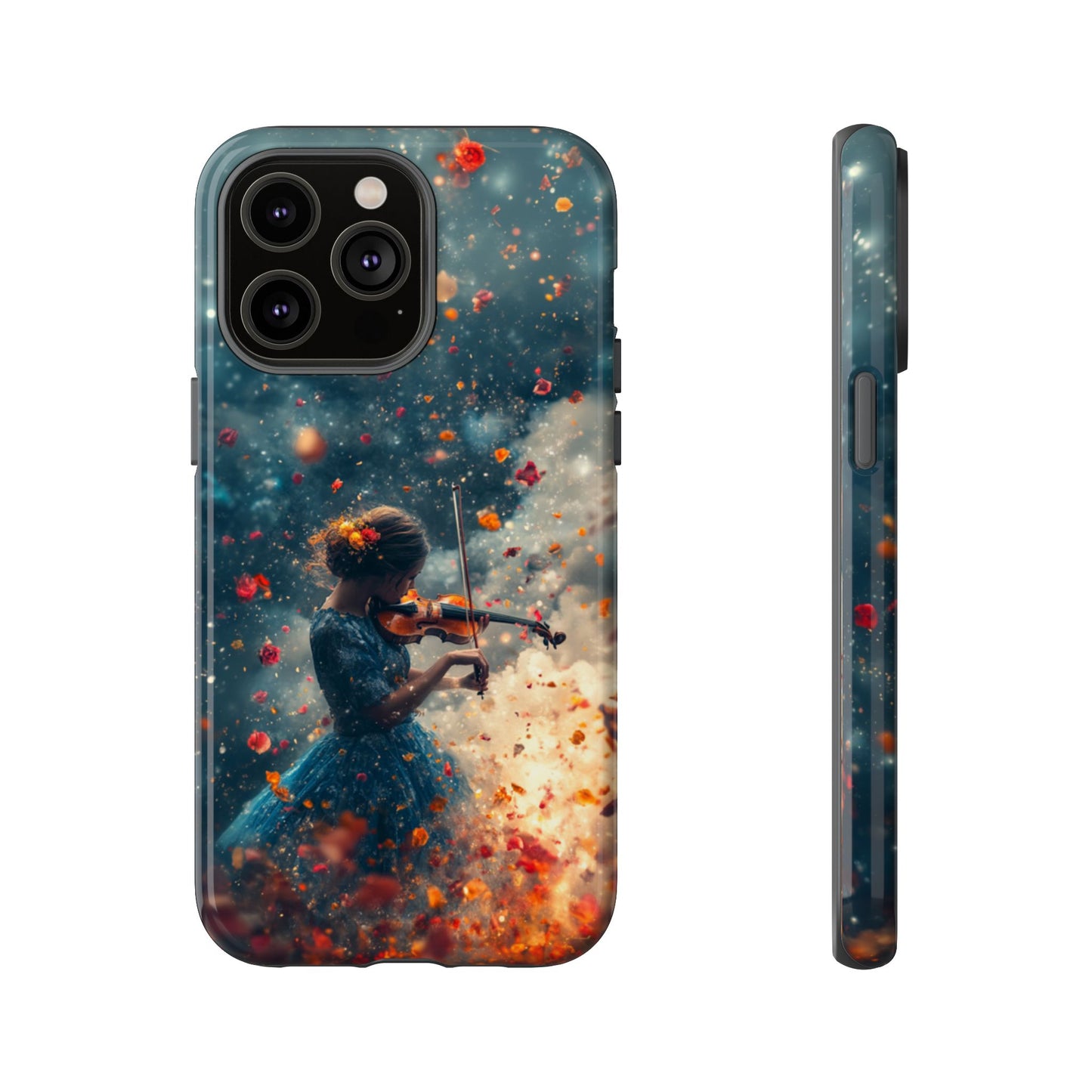 Petal Breeze Violinist Phone Case - iPhone, Google Pixel, Samsung Galaxy