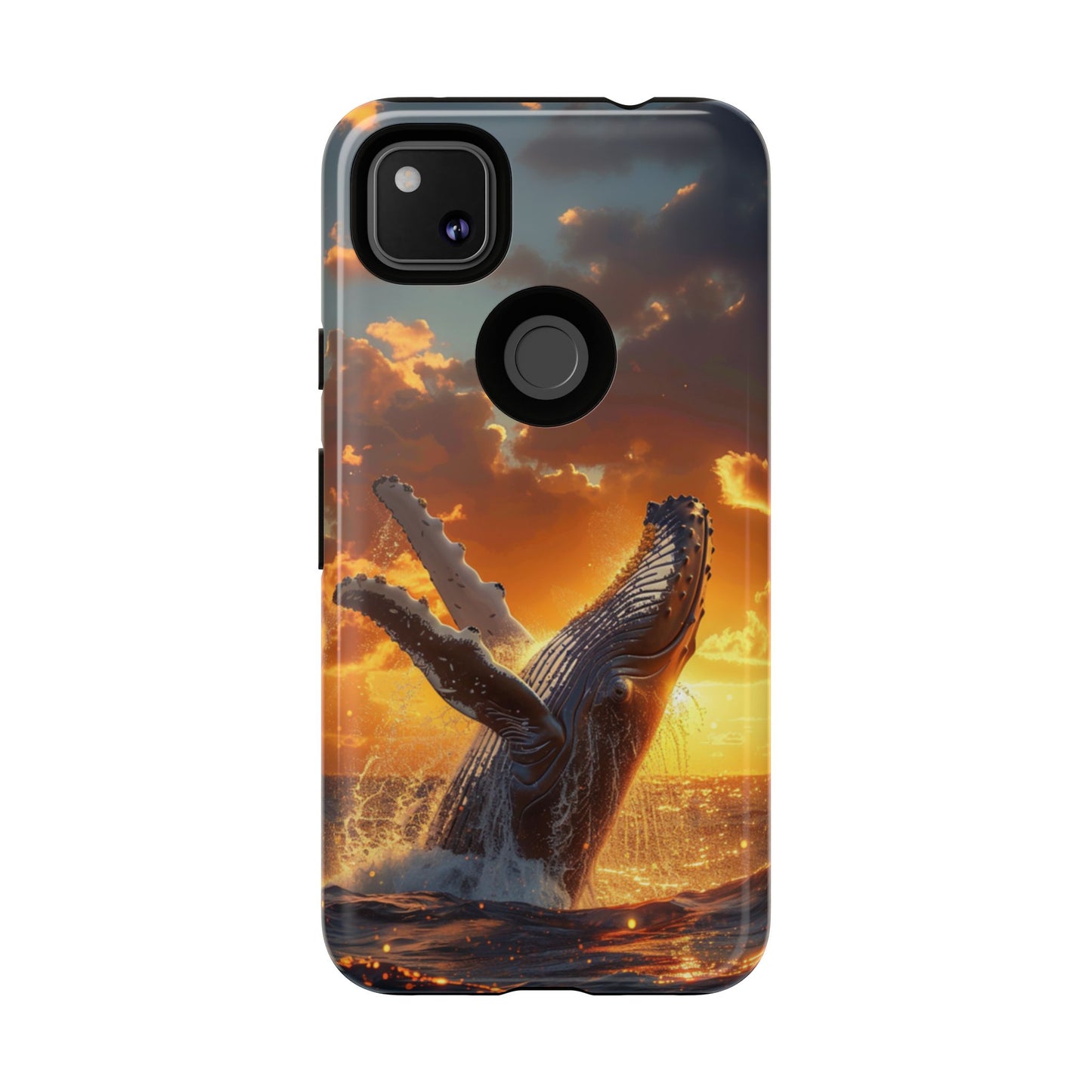 Sunset Breach Whale – Tough Google Pixel Case