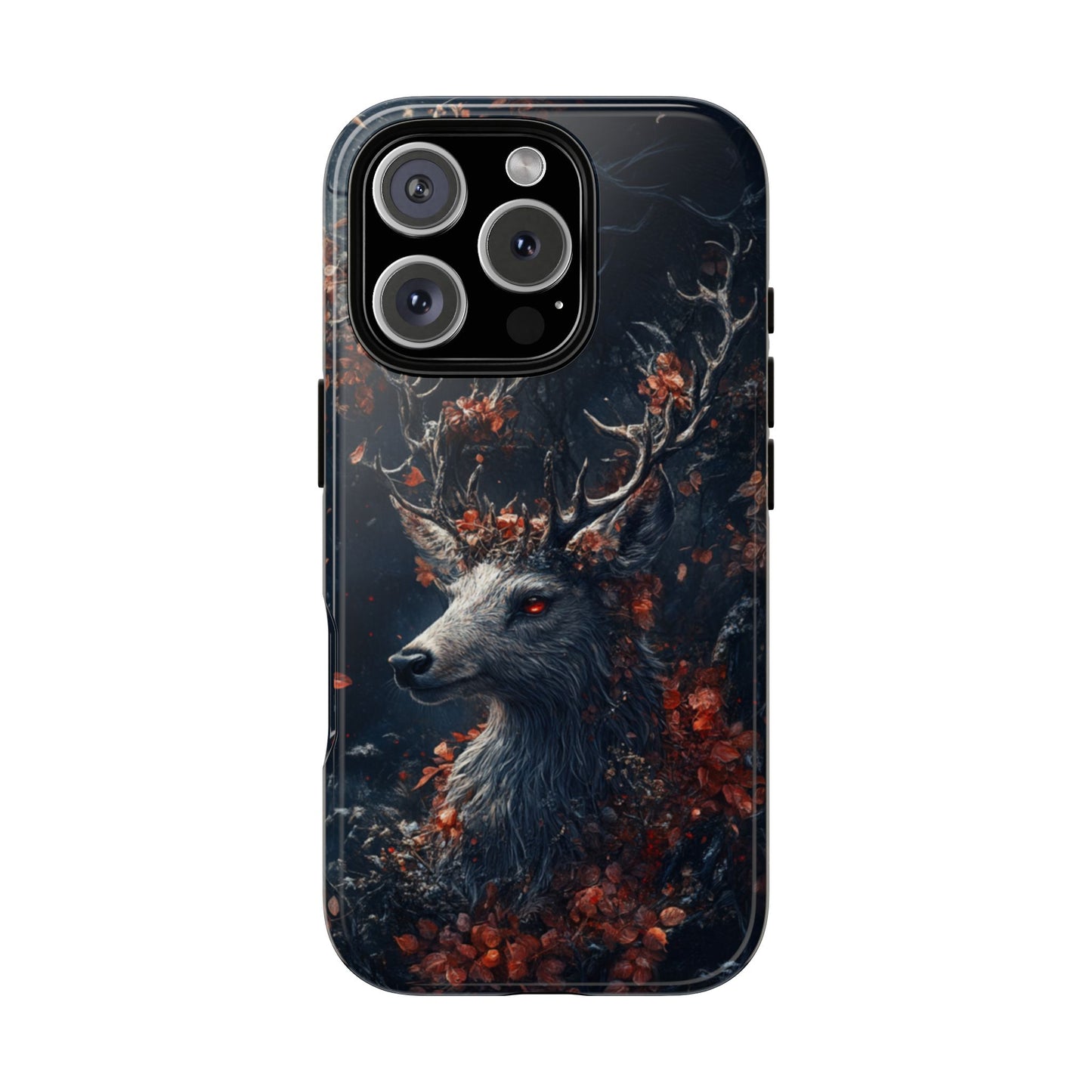 Crimson Stag Blossom – Tough iPhone Case