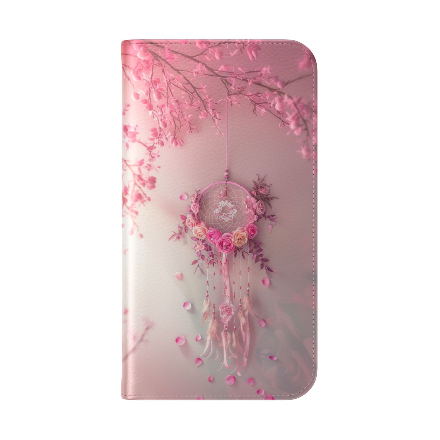 Pink Rose Dreamcatcher - Wallet Flip Case