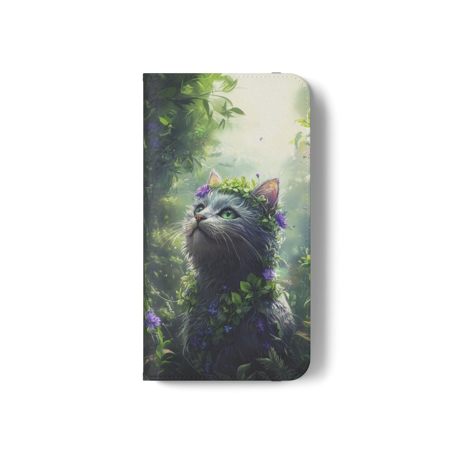 Forest Spirit Cat - Wallet Flip Case