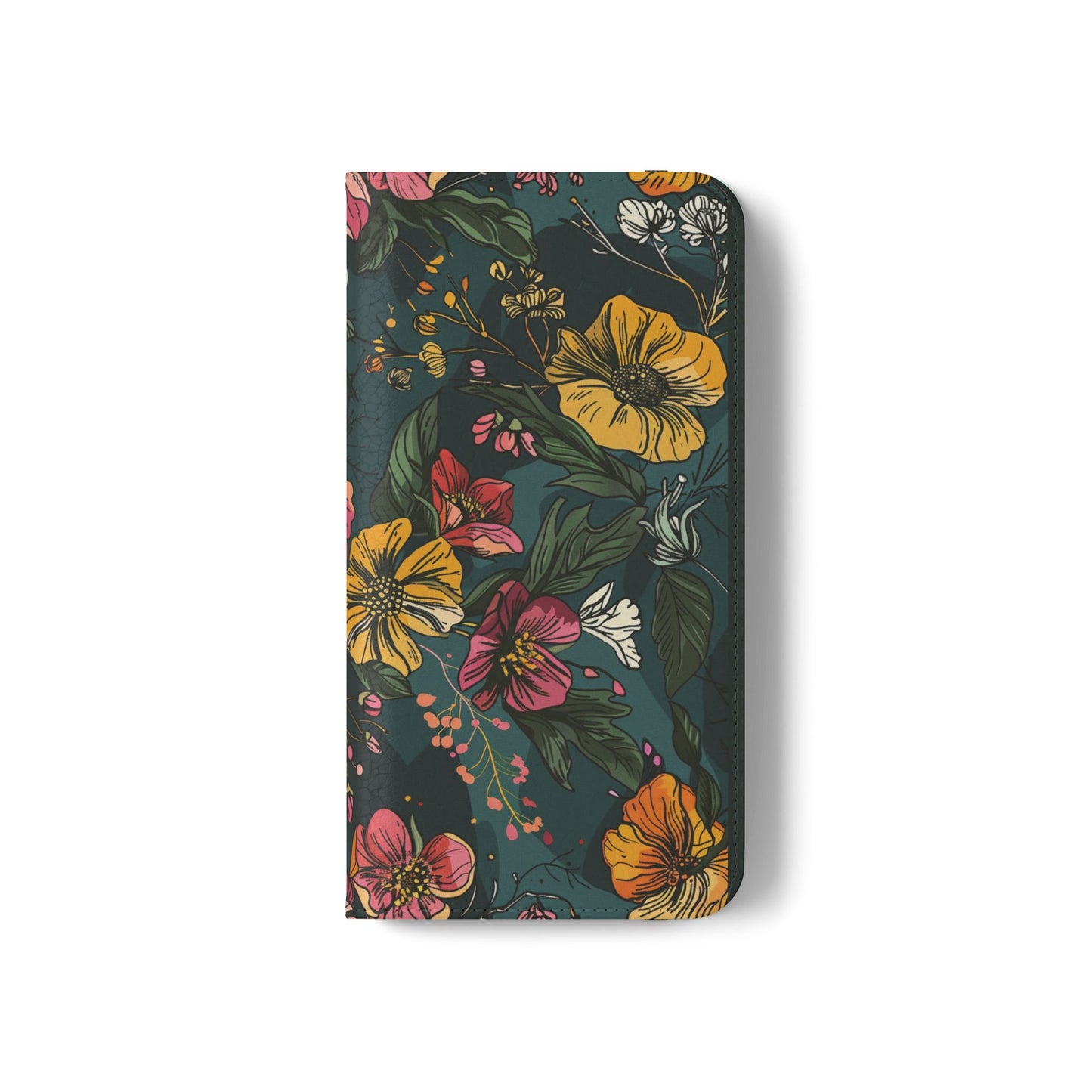 Vintage Floral Bloom - Wallet Flip Case