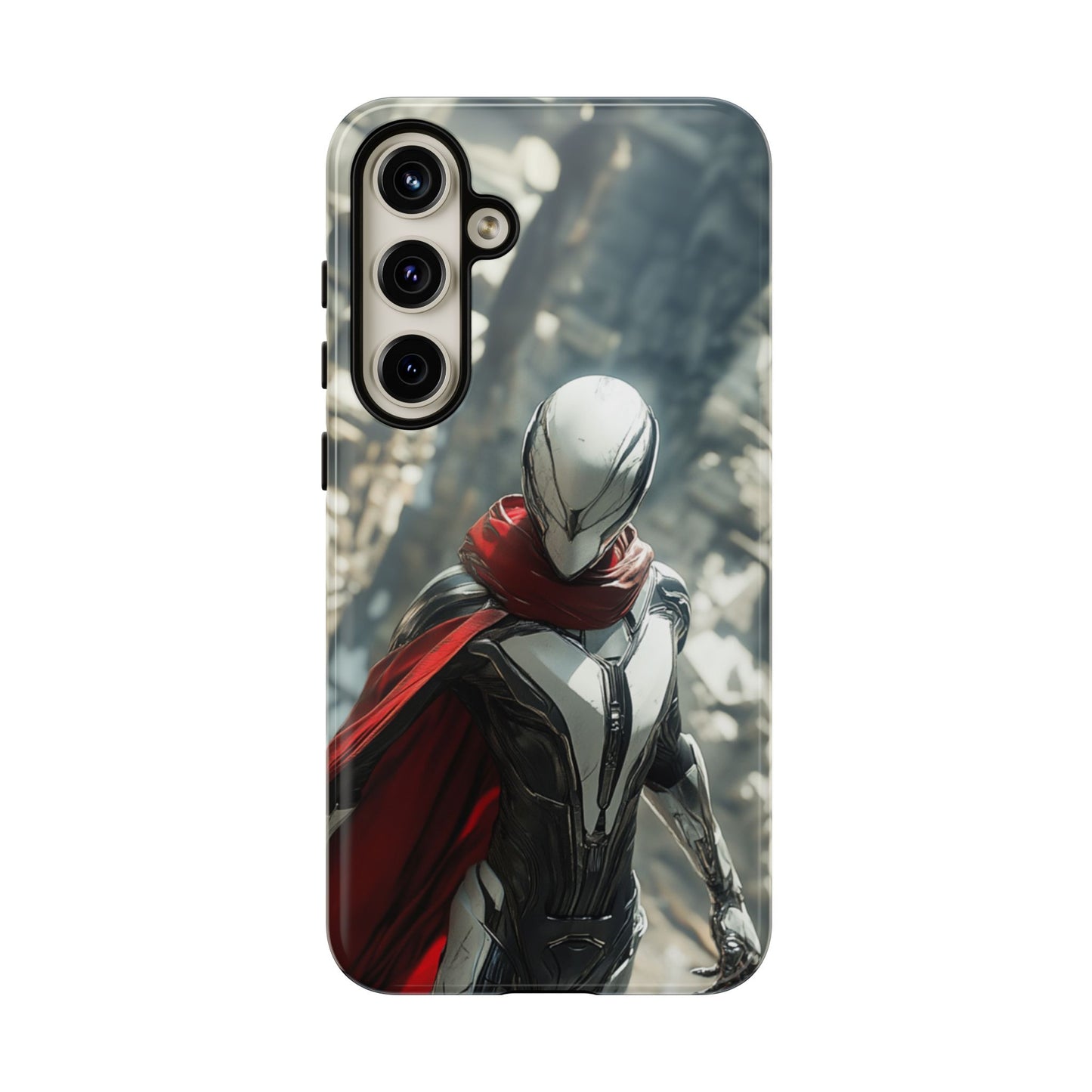 Crimson Sentinel Phone Case – iPhone, Google Pixel, Samsung Galaxy
