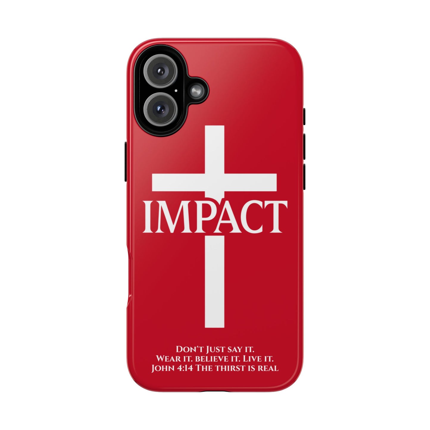 Impact Red - Tough iPhone Case