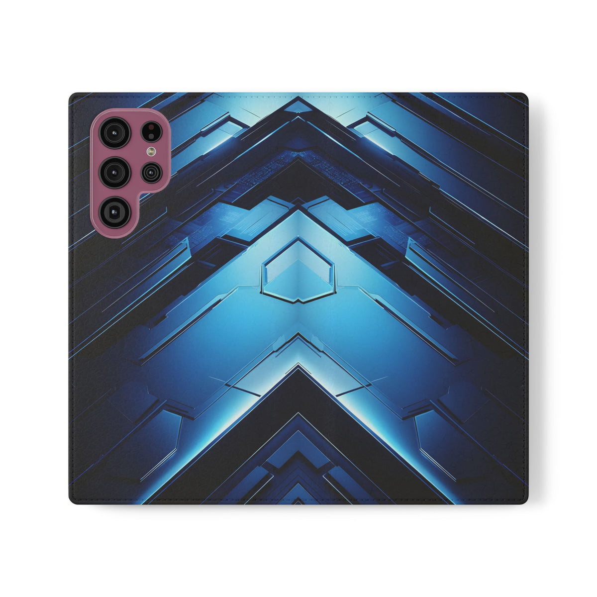 Blue Tech Matrix - Wallet Flip Case