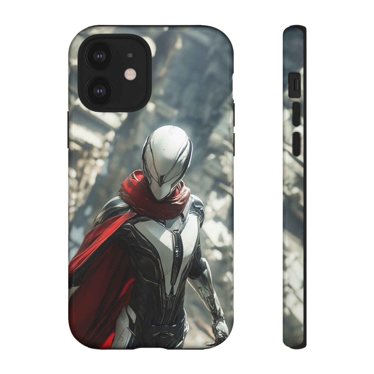 Crimson Sentinel Phone Case – iPhone, Google Pixel, Samsung Galaxy