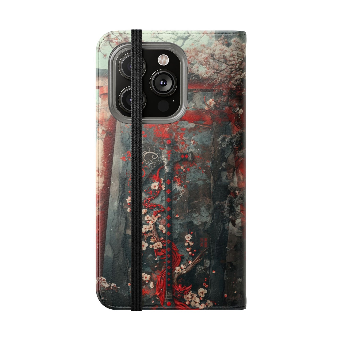 Sakura Warrior Axe - Wallet Flip Case