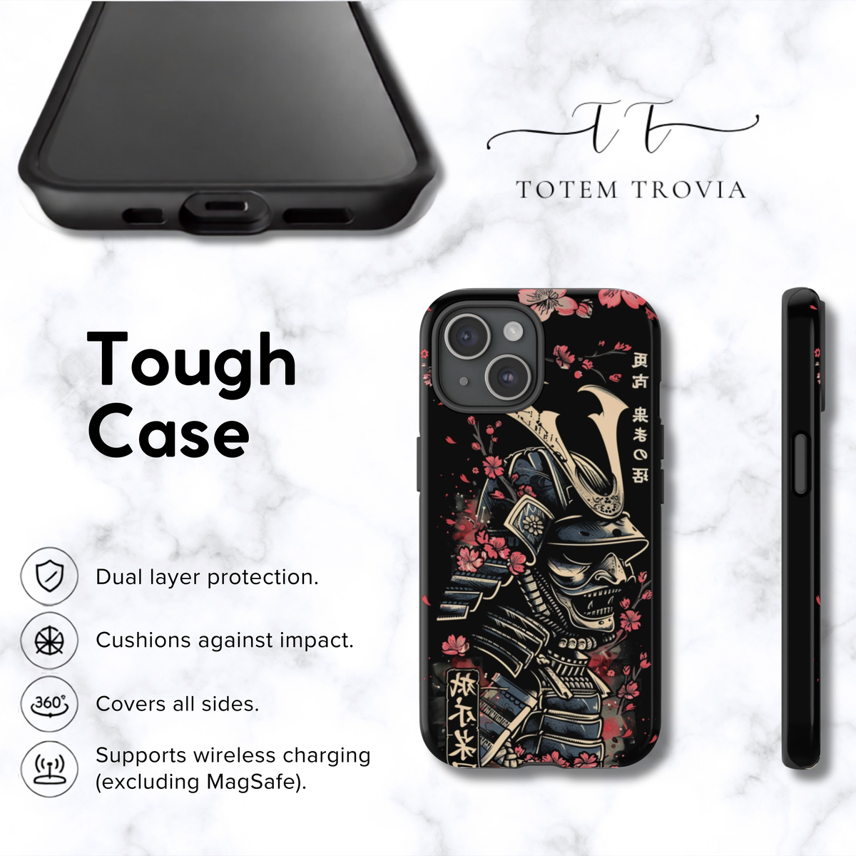 Samurai Cherry Blossom - iPhone Case