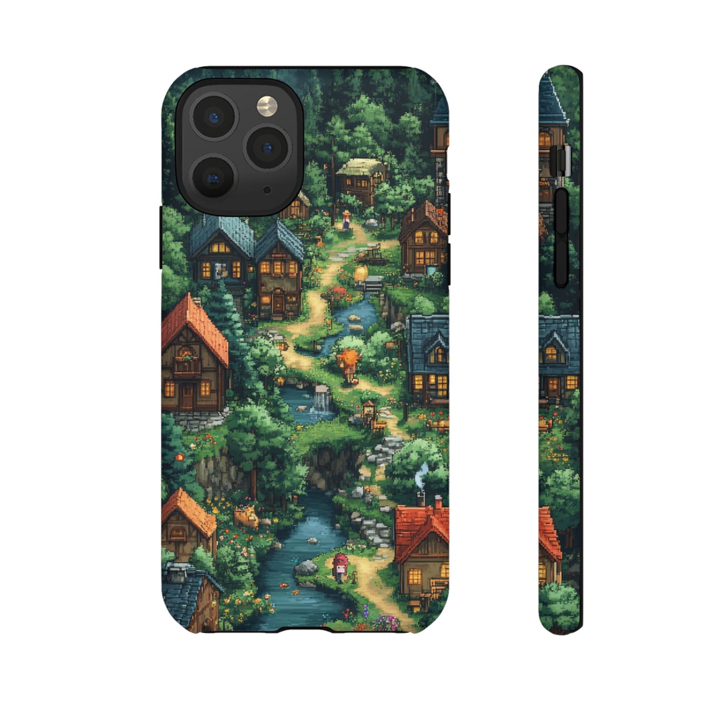 Enchanted Village: Pixel Paradise Phone Case - iPhone, Google Pixel, Samsung Galaxy