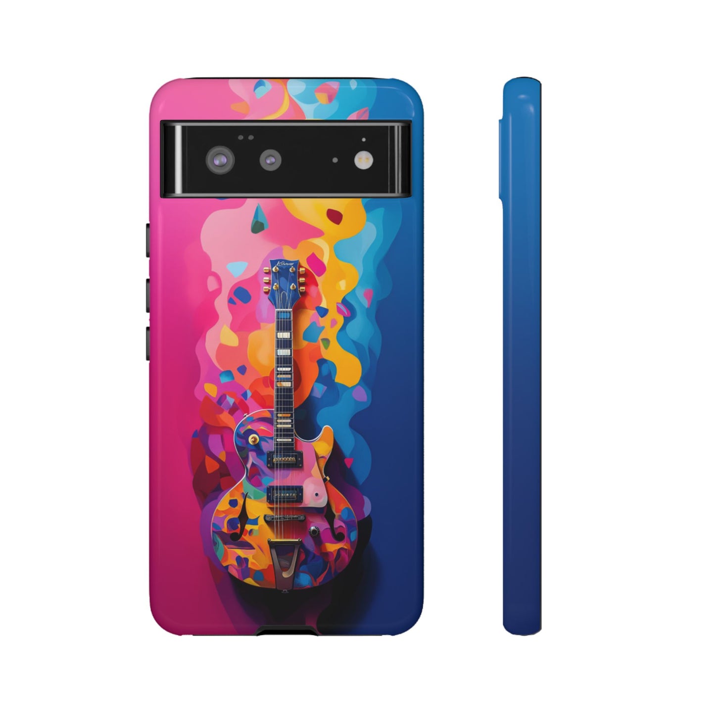 Vibrant Abstract Guitar Phone Case - iPhone, Google Pixel, Samsung Galaxy