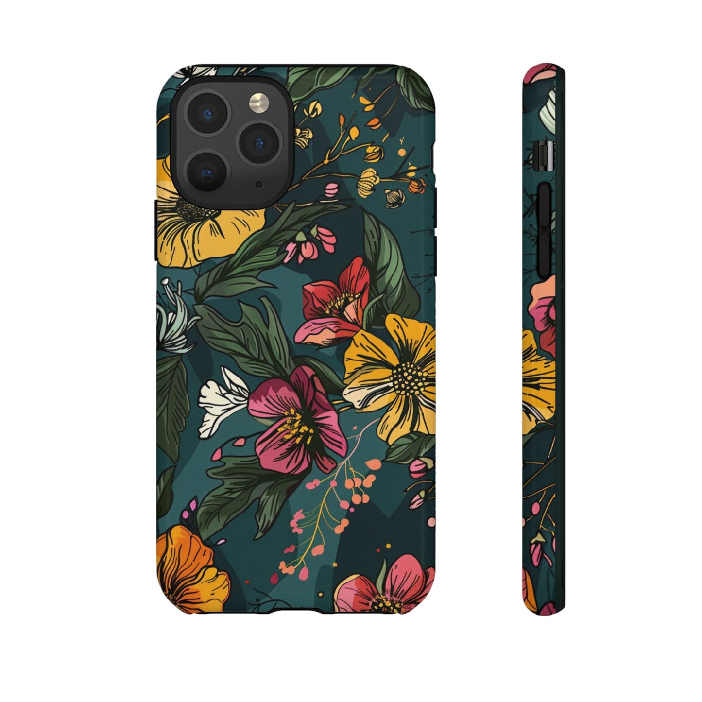 Vintage Floral Bloom – Tough iPhone Case