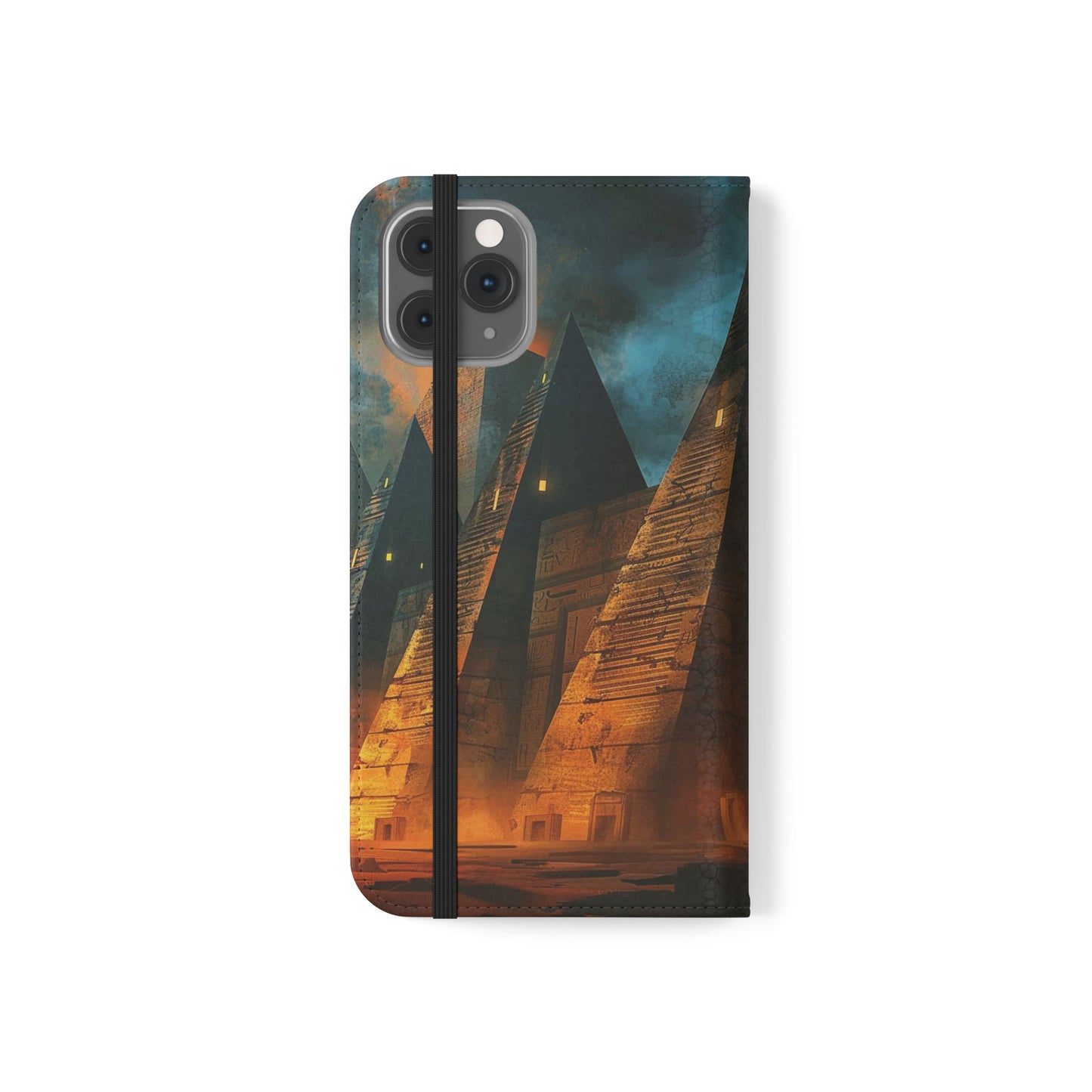 Ancient Egyptian Pyramids Sunset - Wallet Flip Case