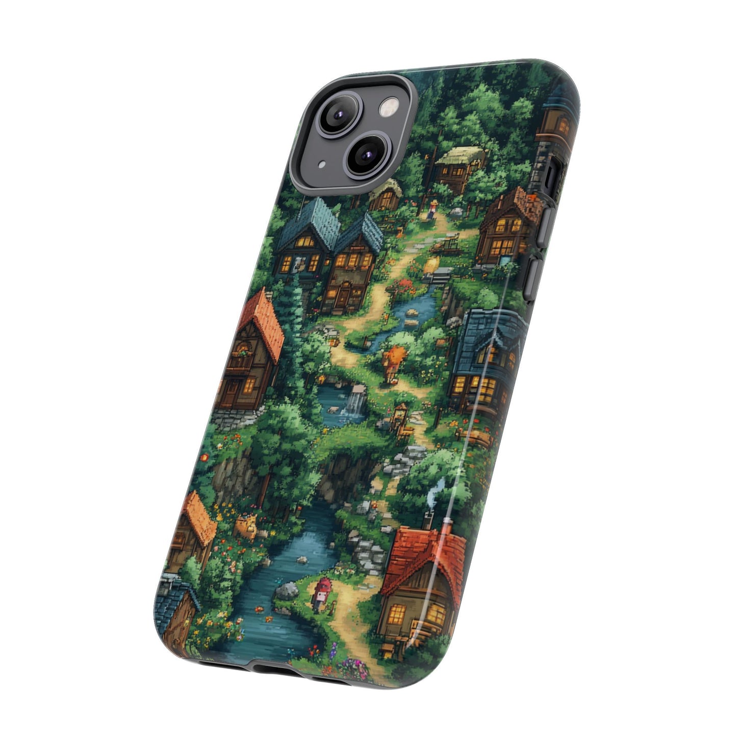 Pixel Forest Hamlet - Tough iPhone Case
