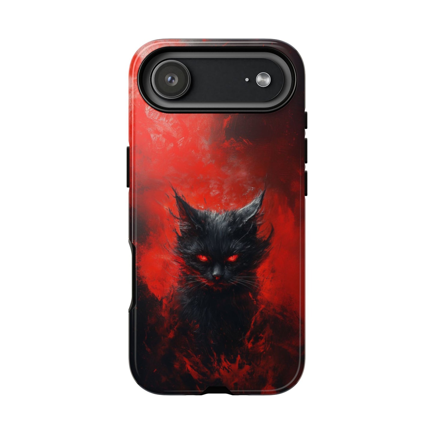 Fire Demon Black Cat - Tough iPhone Case