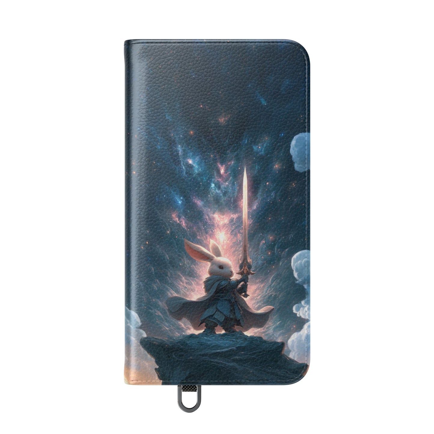 Cosmic Warrior Rabbit - Wallet Flip Case
