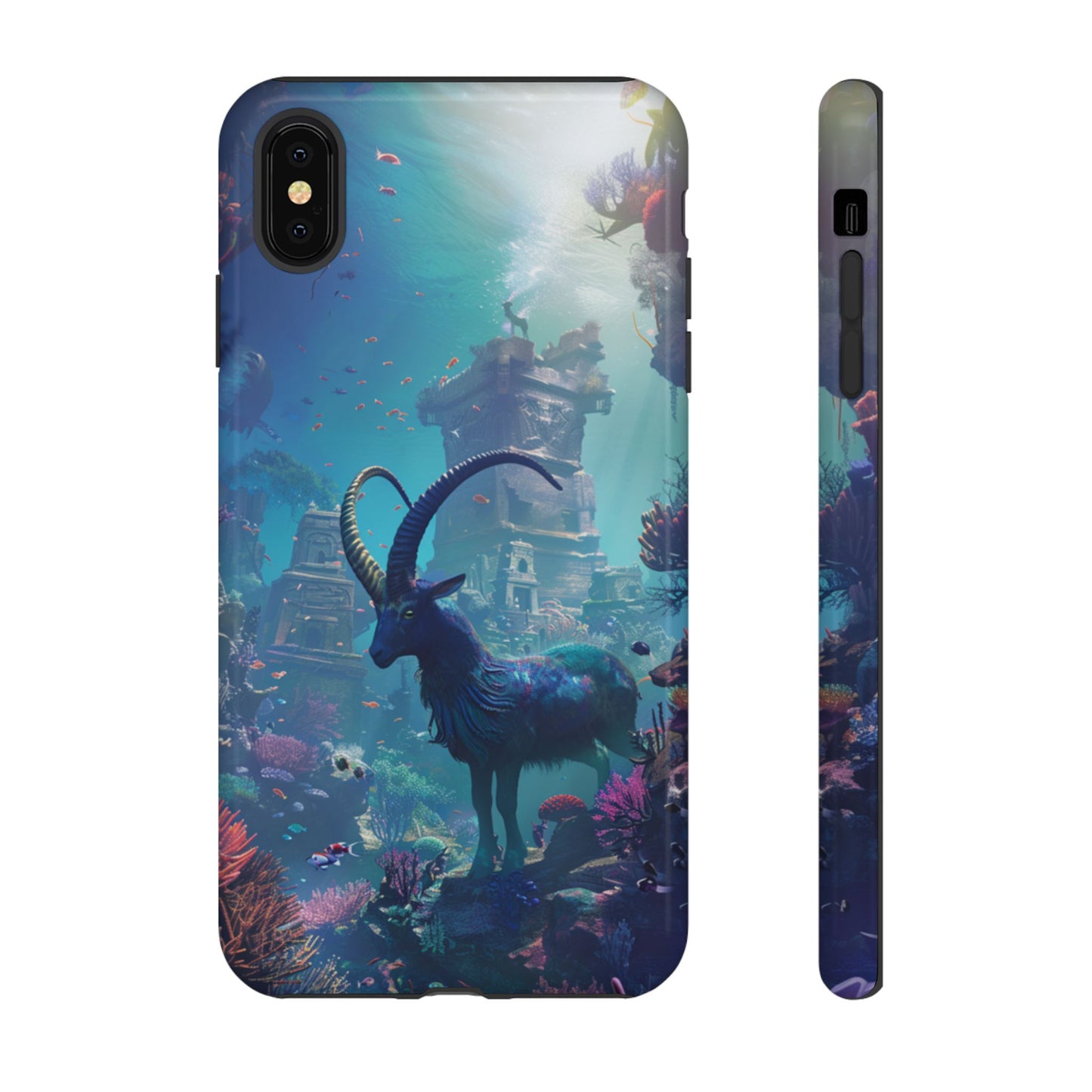 Capricorn's Underwater Realm - iPhone, Google Pixel, Samsung Galaxy