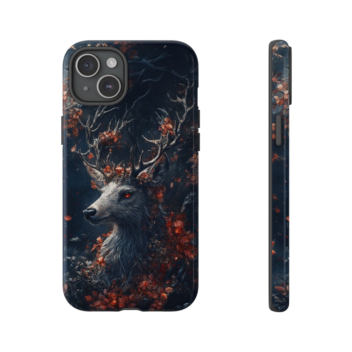 Crimson Stag Blossom – Tough iPhone Case