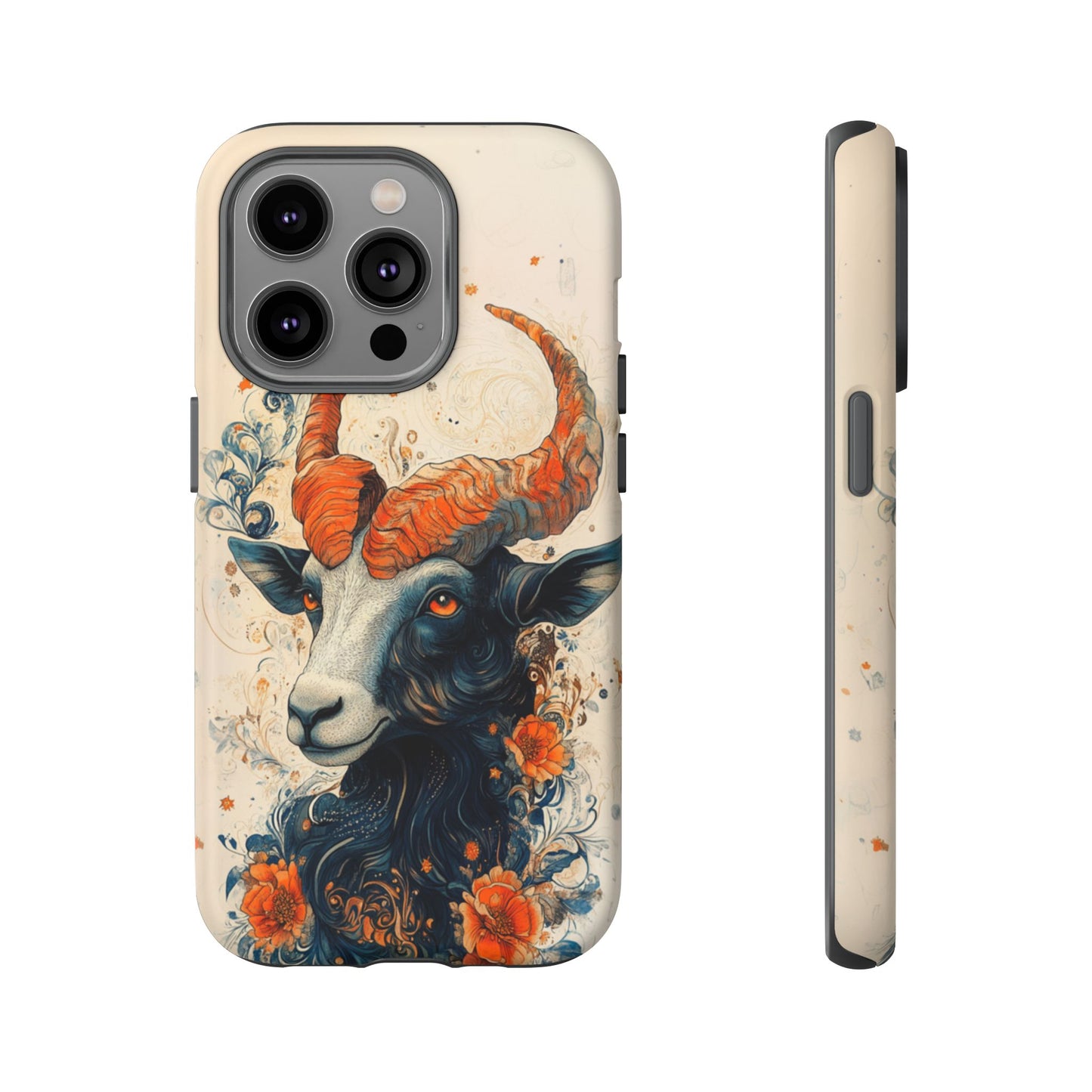 Capricorn Zodiac Artistic Floral Phone Case – iPhone, Google Pixel, Samsung Galaxy