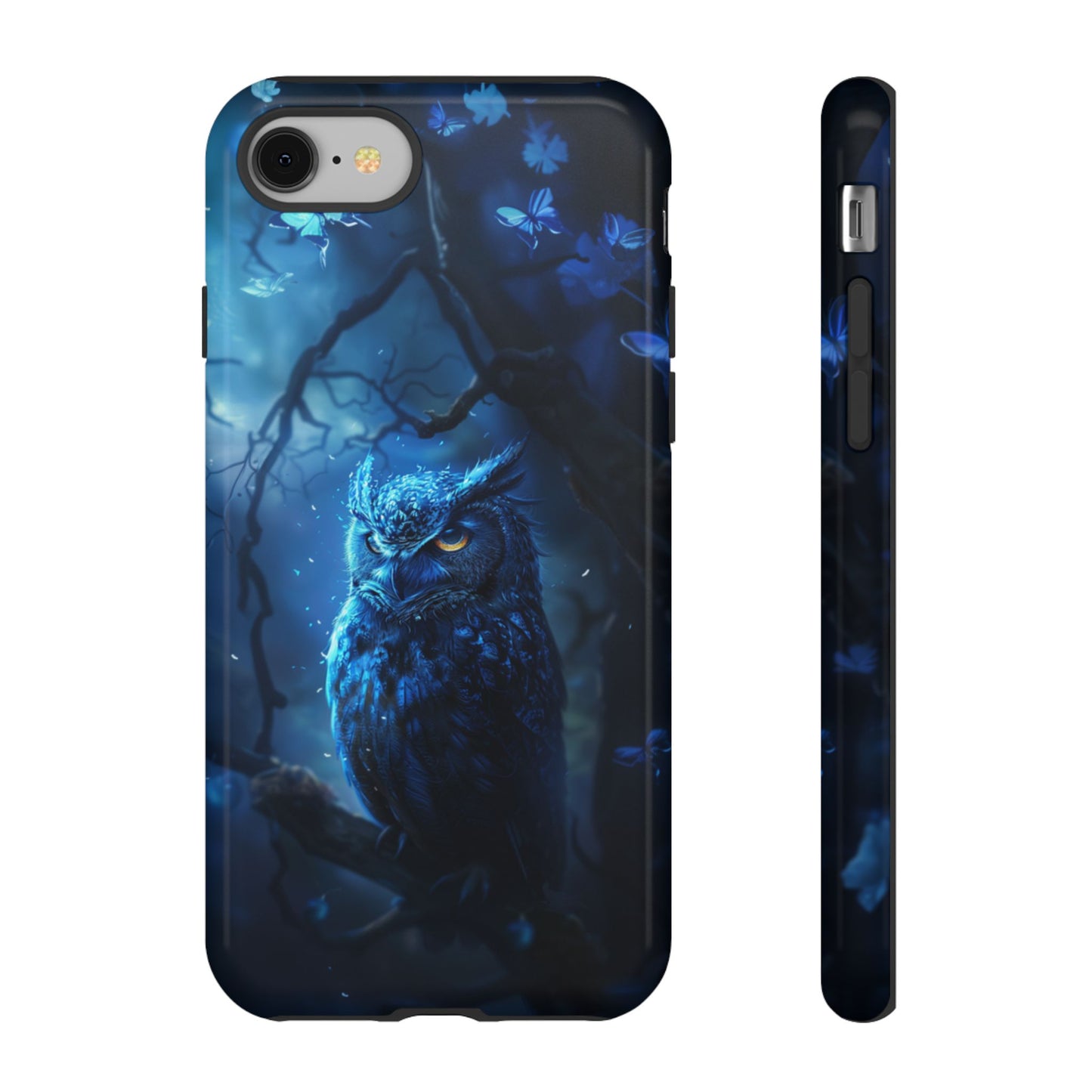 Azure Nocturne Owl – Tough iPhone Case