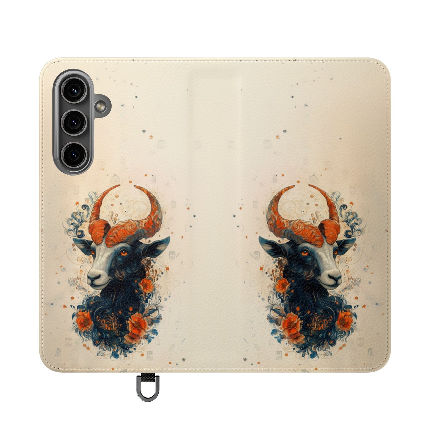 Capricorn Celestial Goat - Wallet Flip Case
