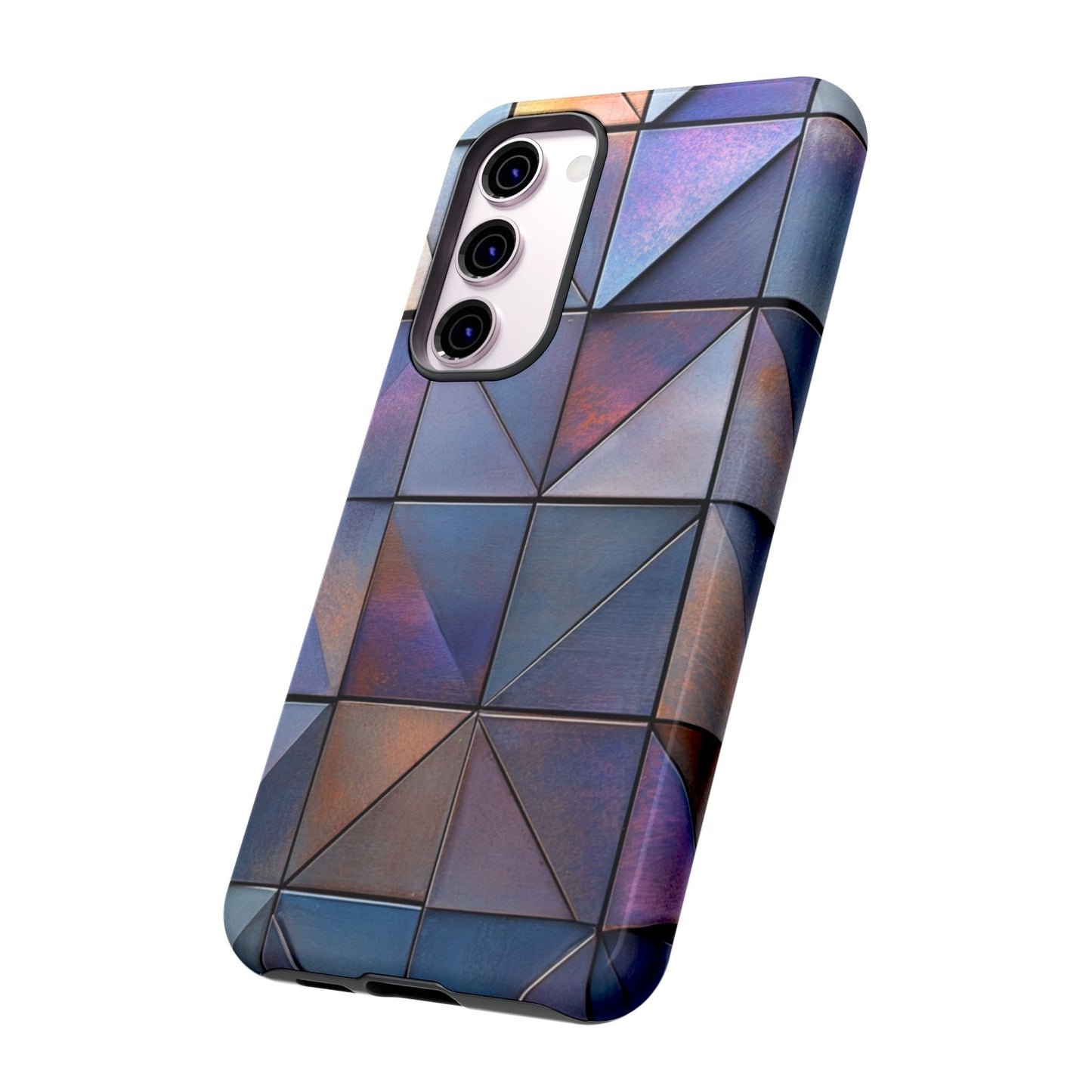 Iridescent Geometric Triangles Phone Case - iPhone, Samsung Galaxy, Google Pixel