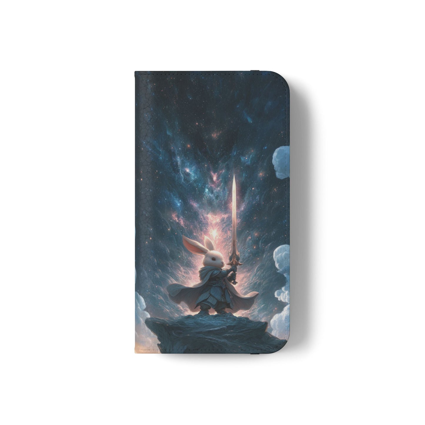 Cosmic Warrior Rabbit - Wallet Flip Case