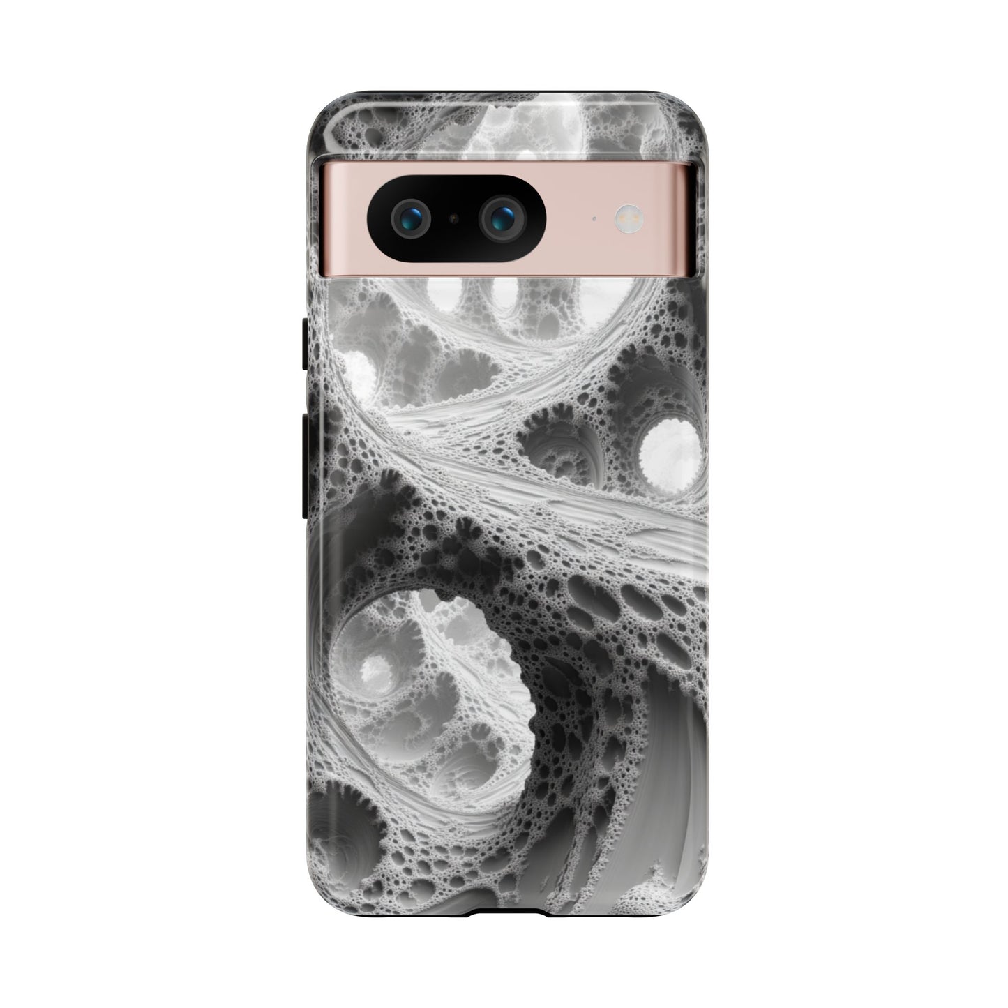 Monochrome Fractal – Tough Google Pixel Case