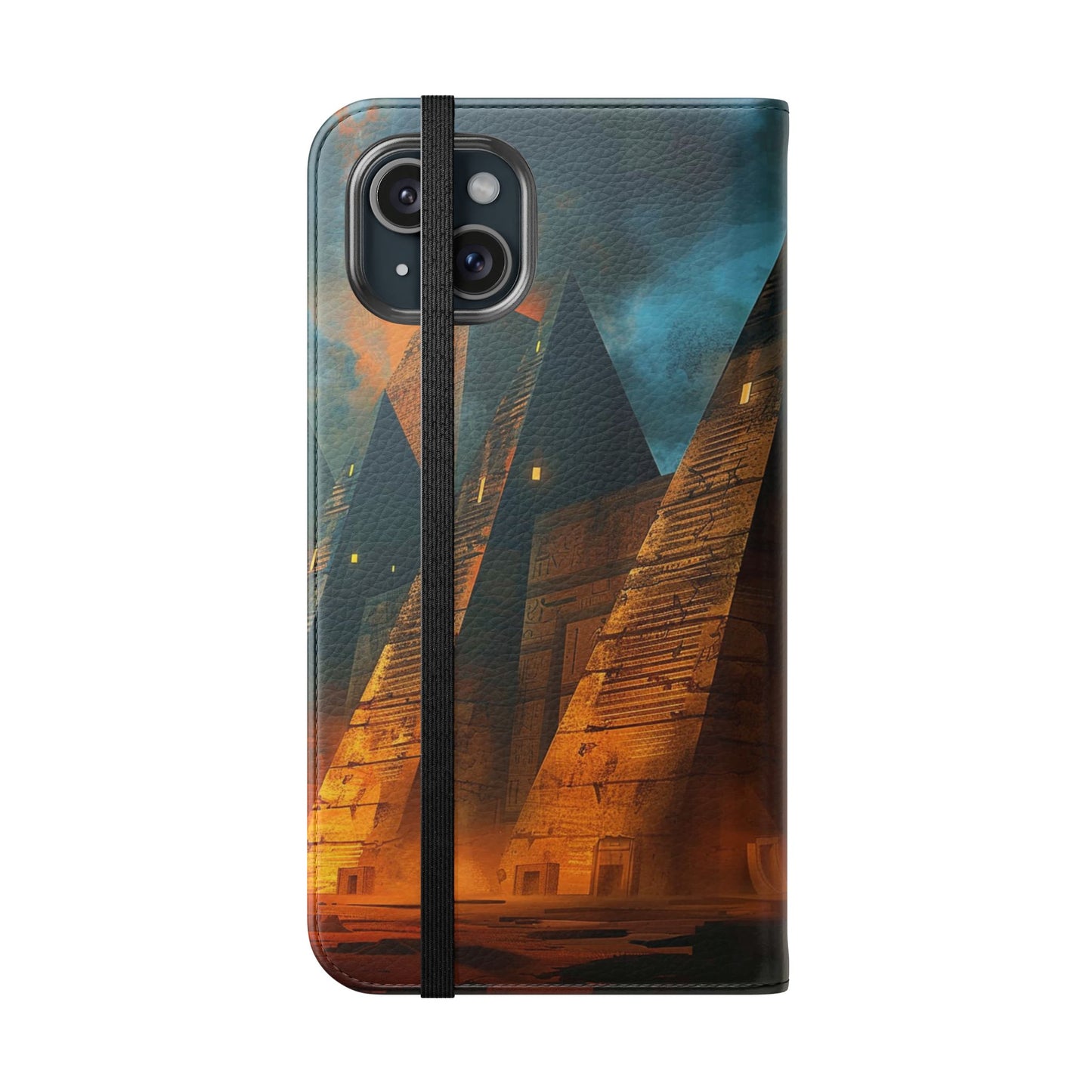 Ancient Egyptian Pyramids Sunset - Wallet Flip Case