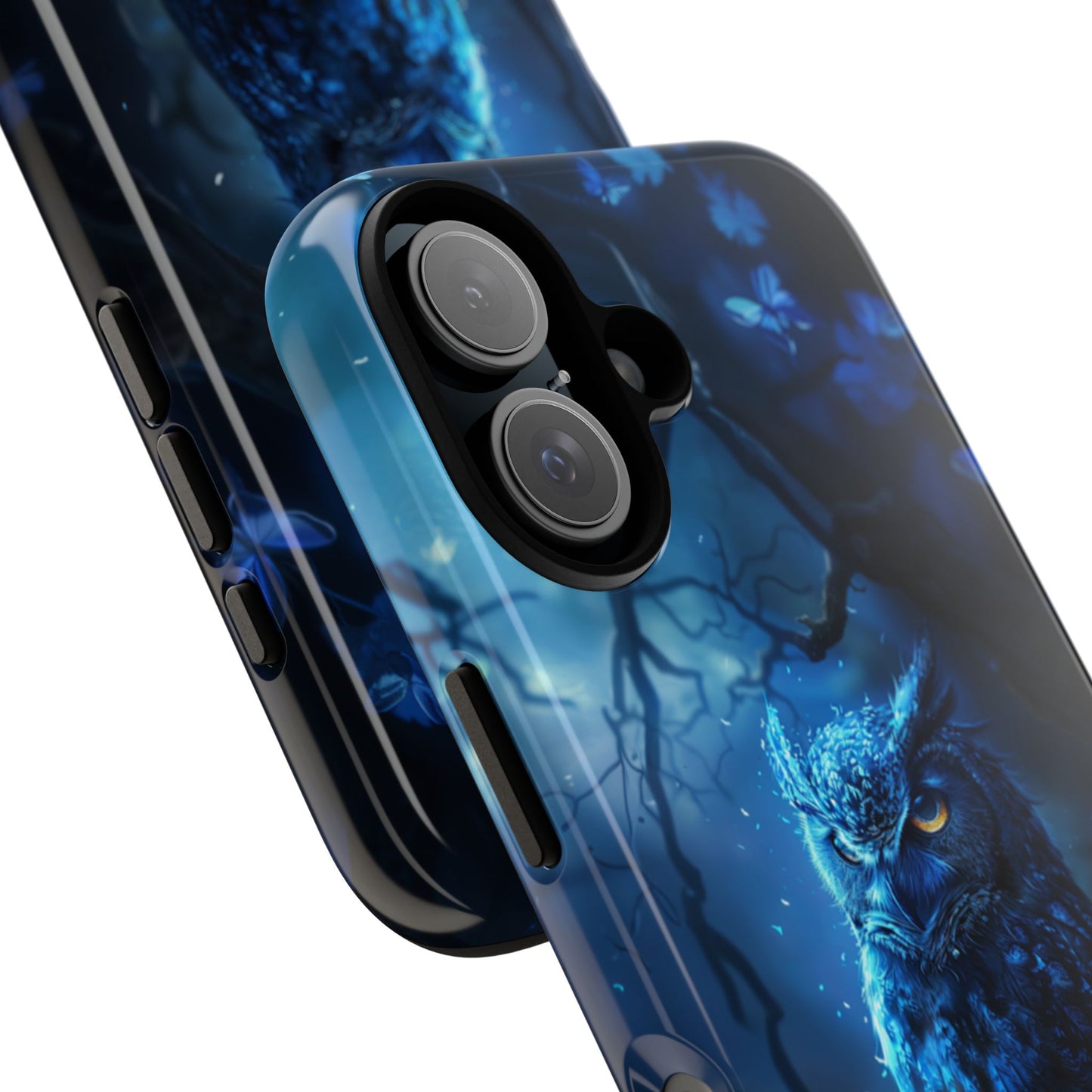 Azure Nocturne Owl – Tough iPhone Case