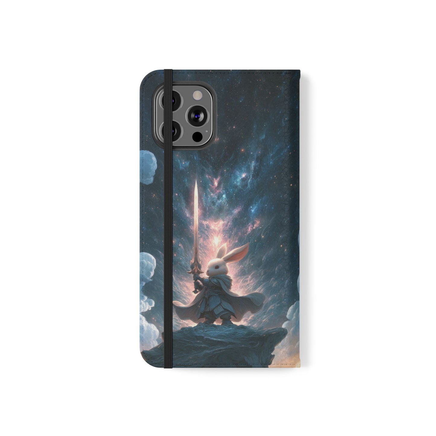 Cosmic Warrior Rabbit - Wallet Flip Case