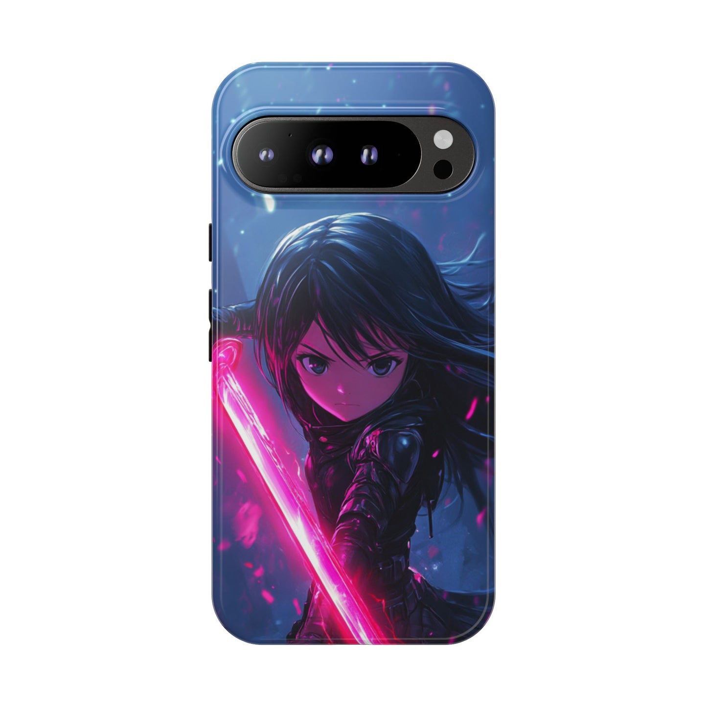 Neon Blade Warrior – Tough Google Pixel Case