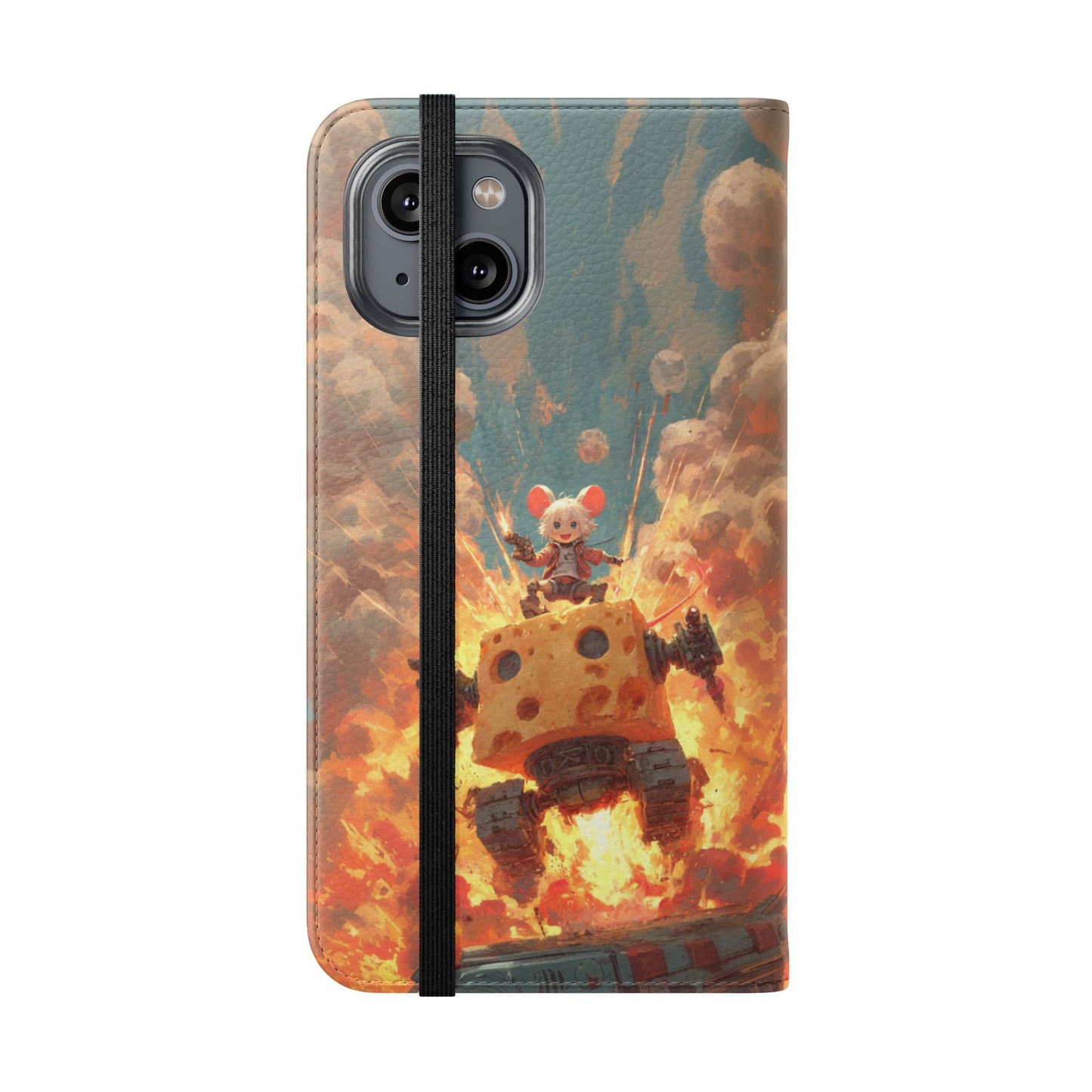 Battle Tank Mouse - Wallet Flip Case