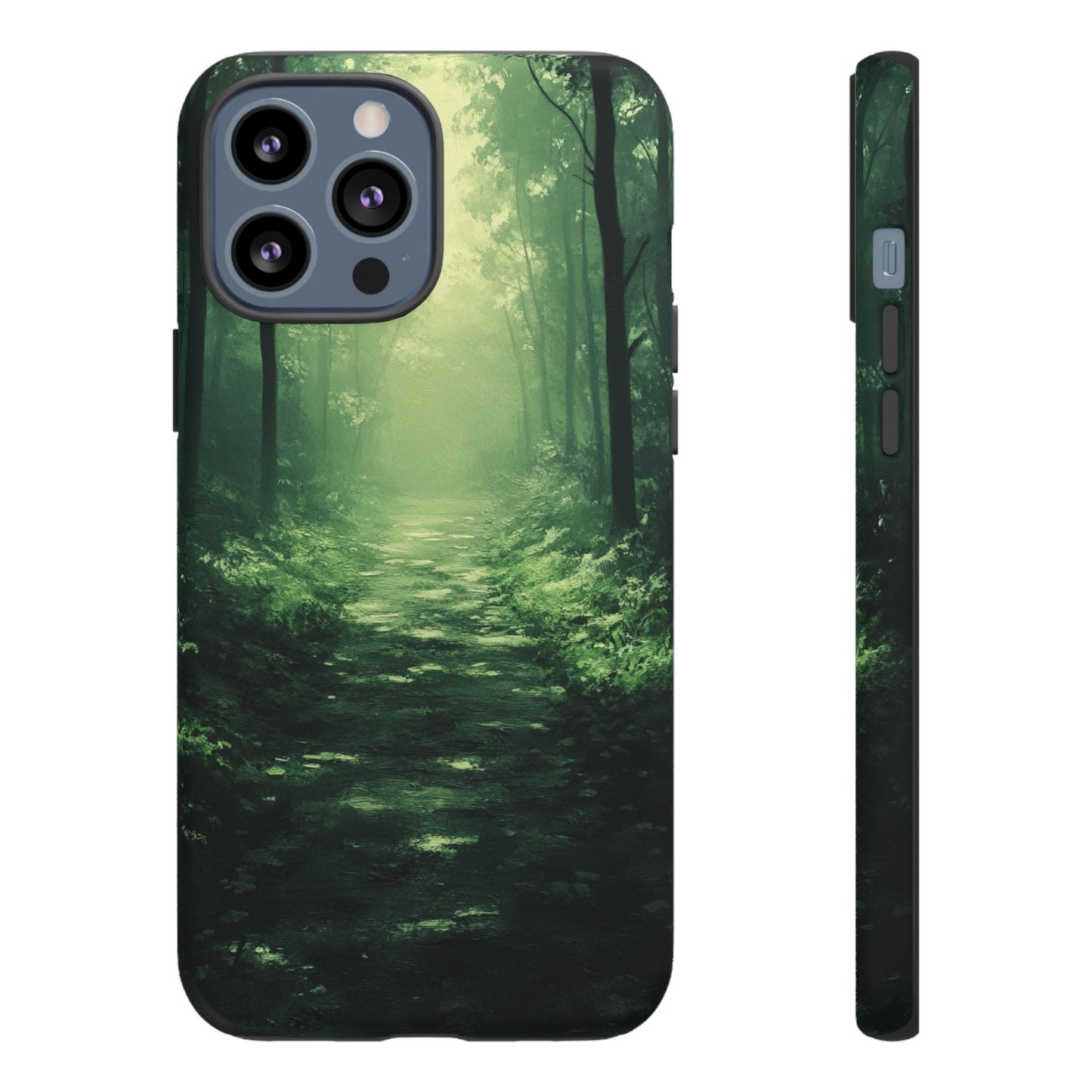 Emerald Mist Forest Path - Tough iPhone Case