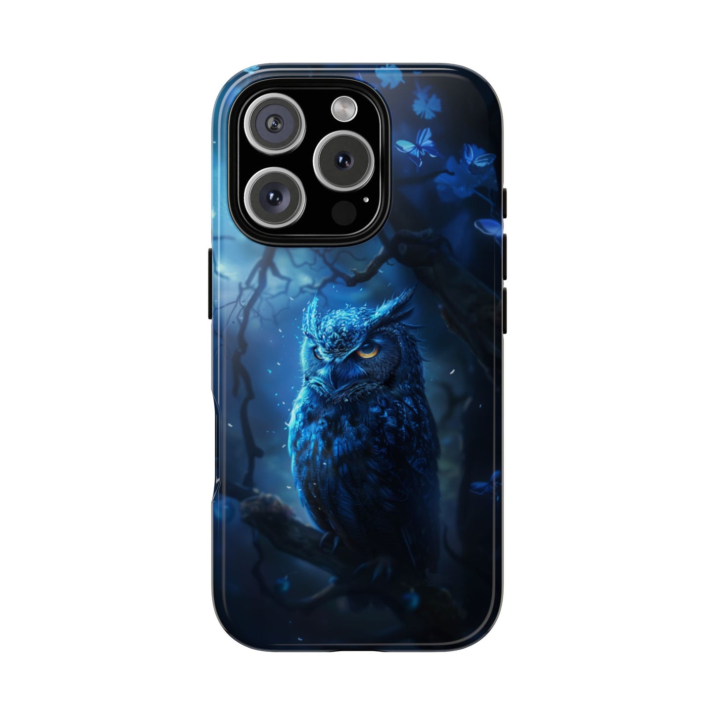 Azure Nocturne Owl – Tough iPhone Case